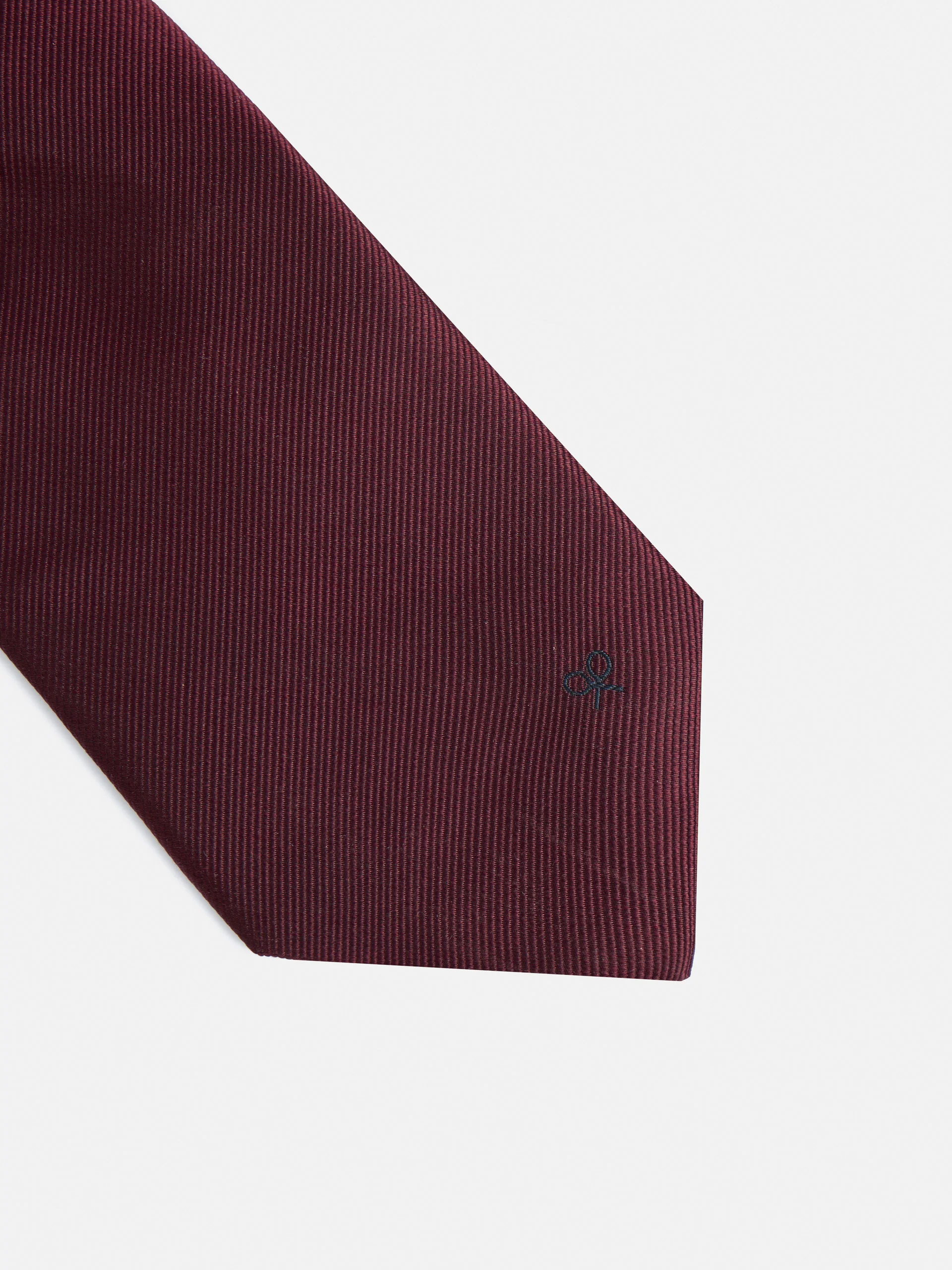 Corbata silbon lisa burdeos - Image 3