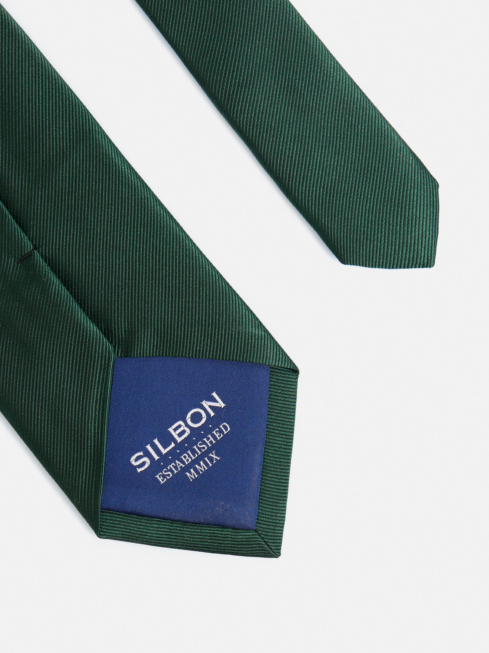 Corbata silbon lisa verde - Image 4