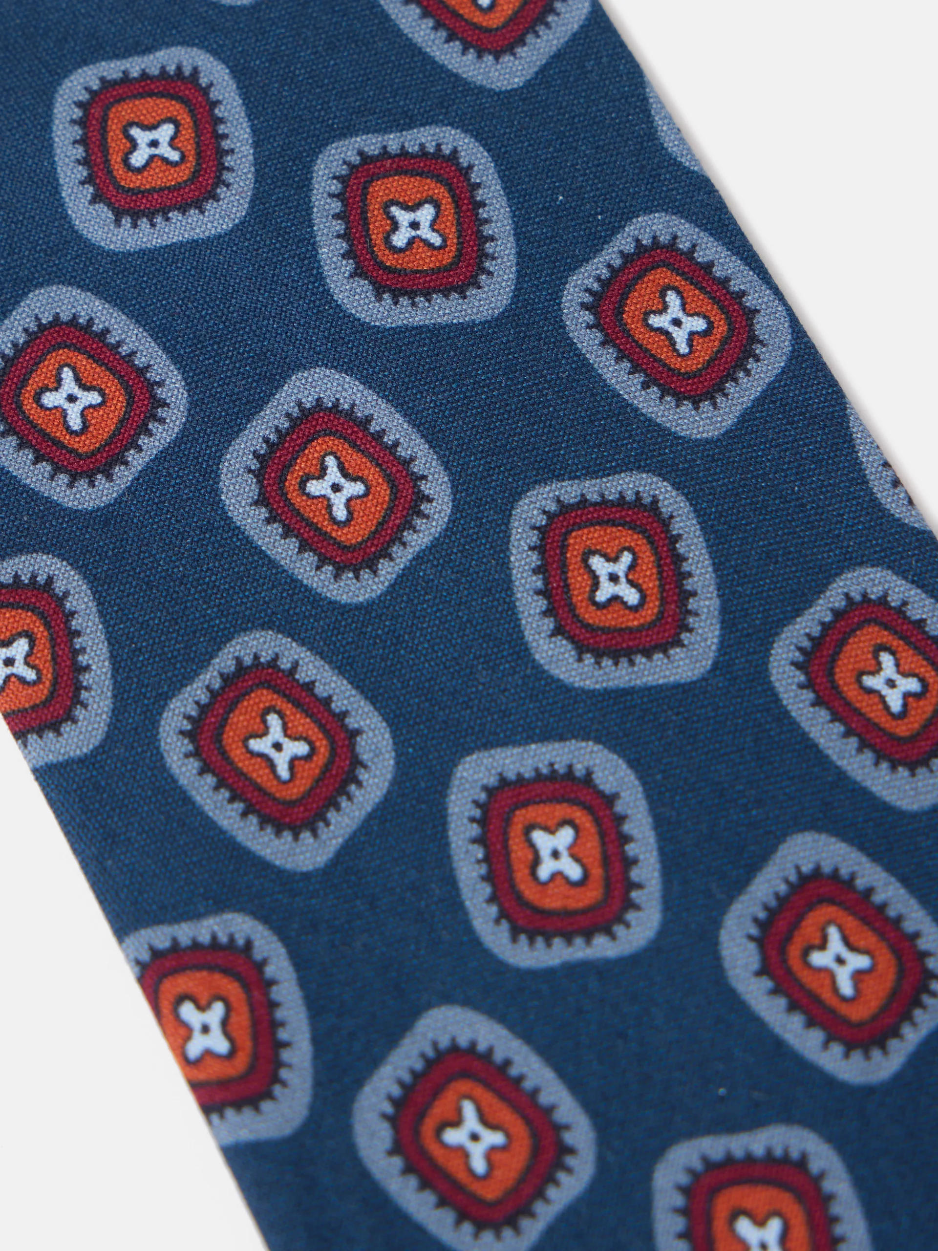 Corbata silk motivo azul - Image 2