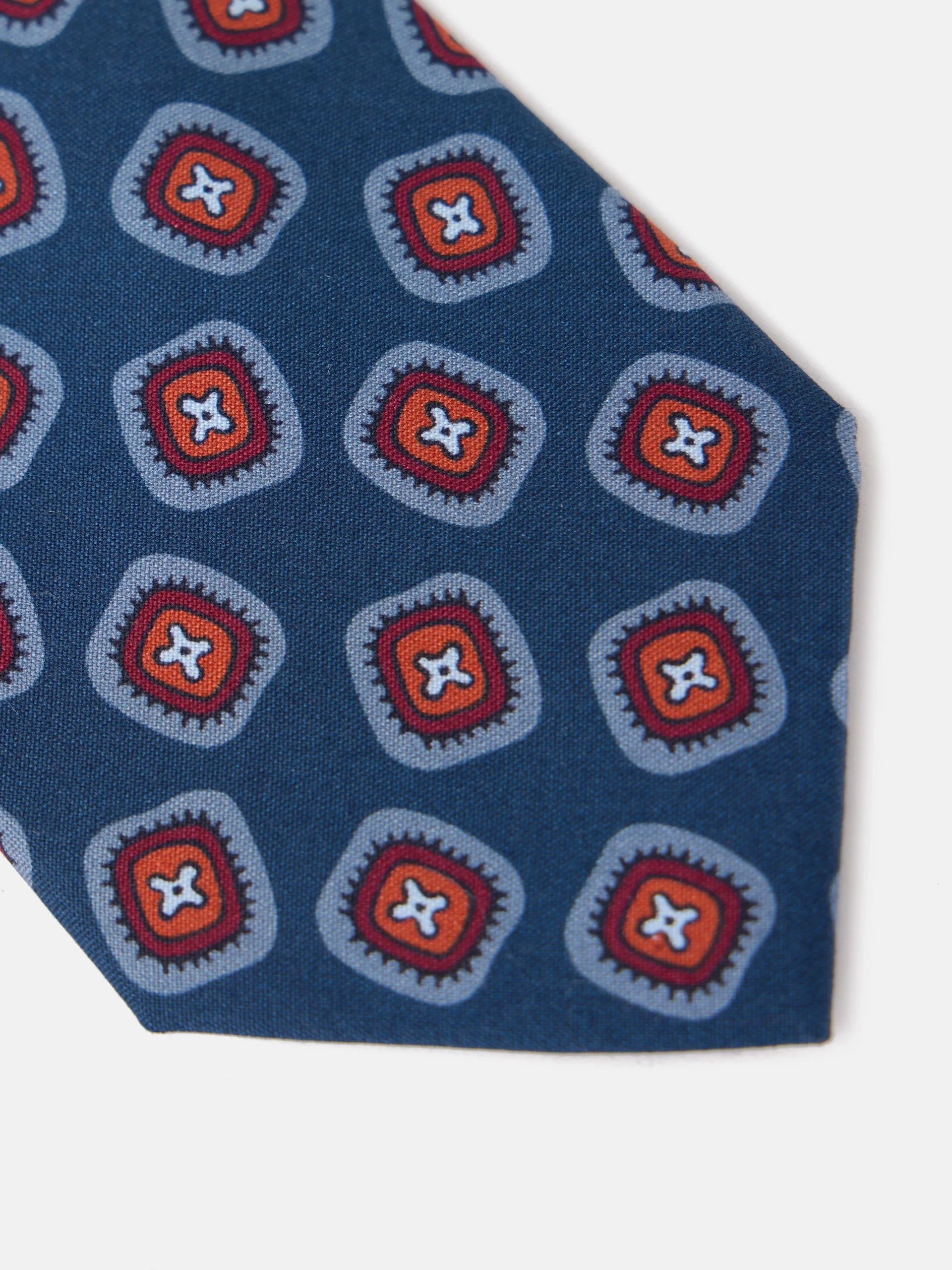 Corbata silk motivo azul - Image 4