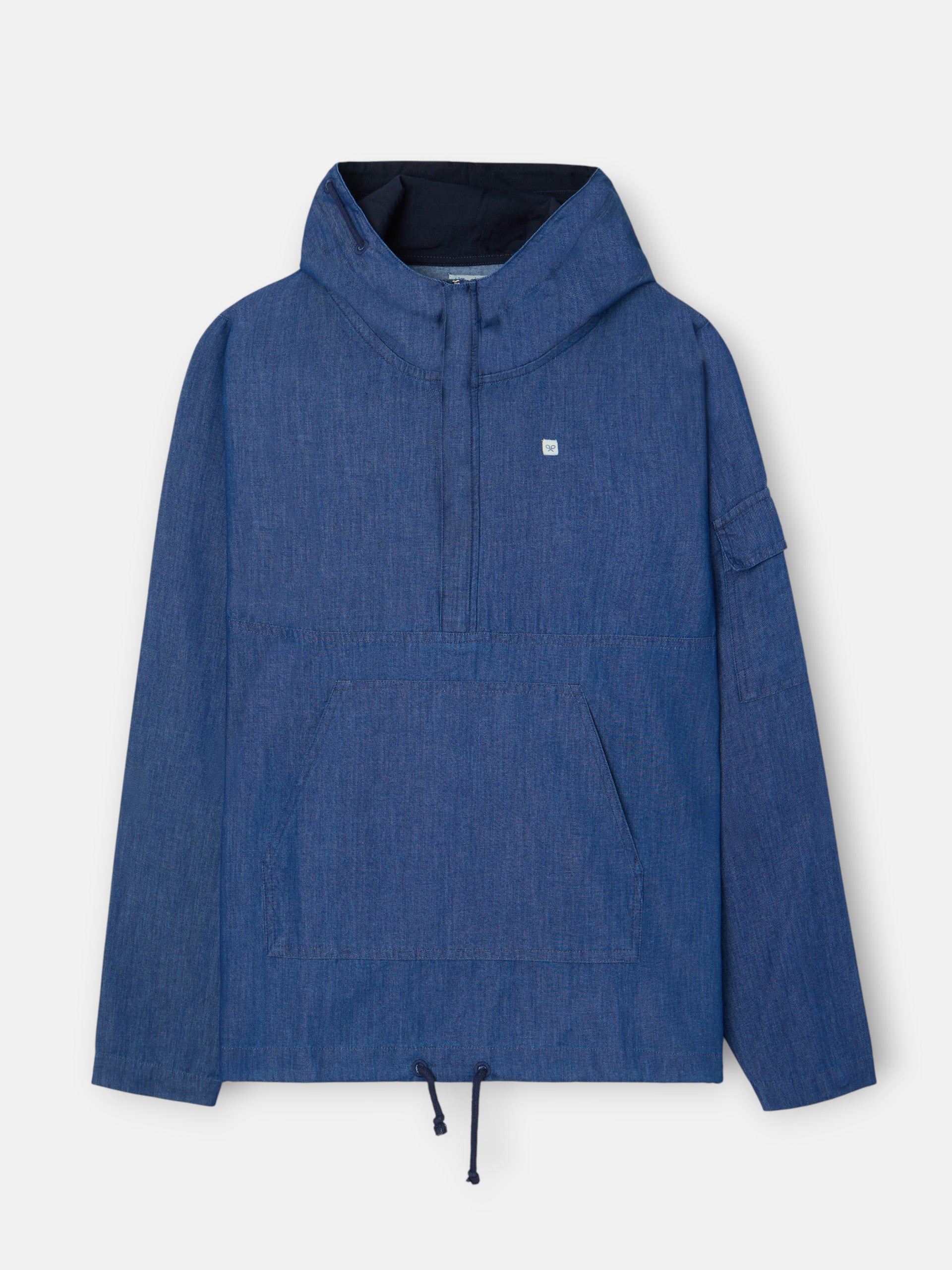 Cortavientos denim capucha azul - Image 11