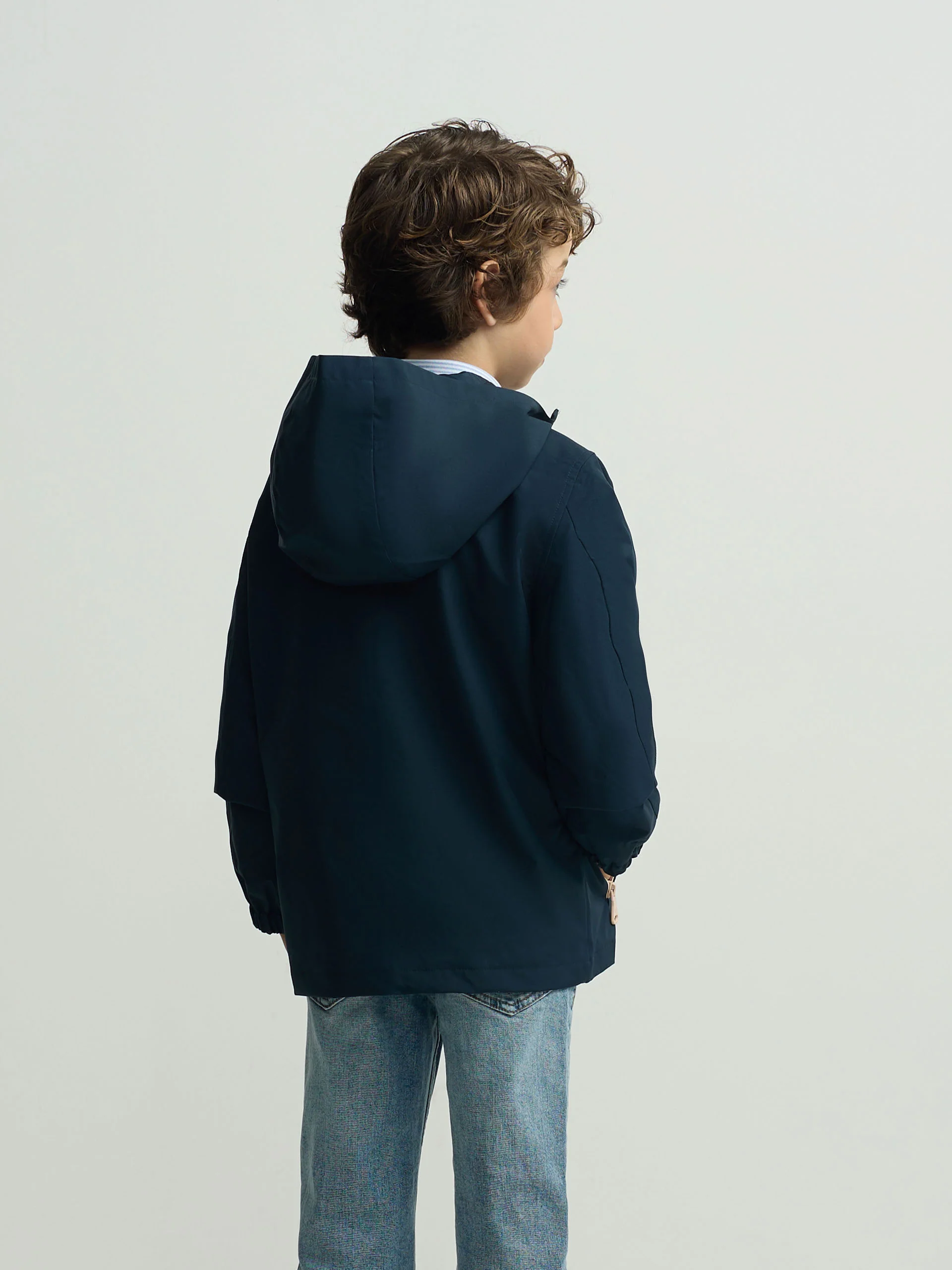 Cortavientos kids cremallera multicolor azul marino - Image 5