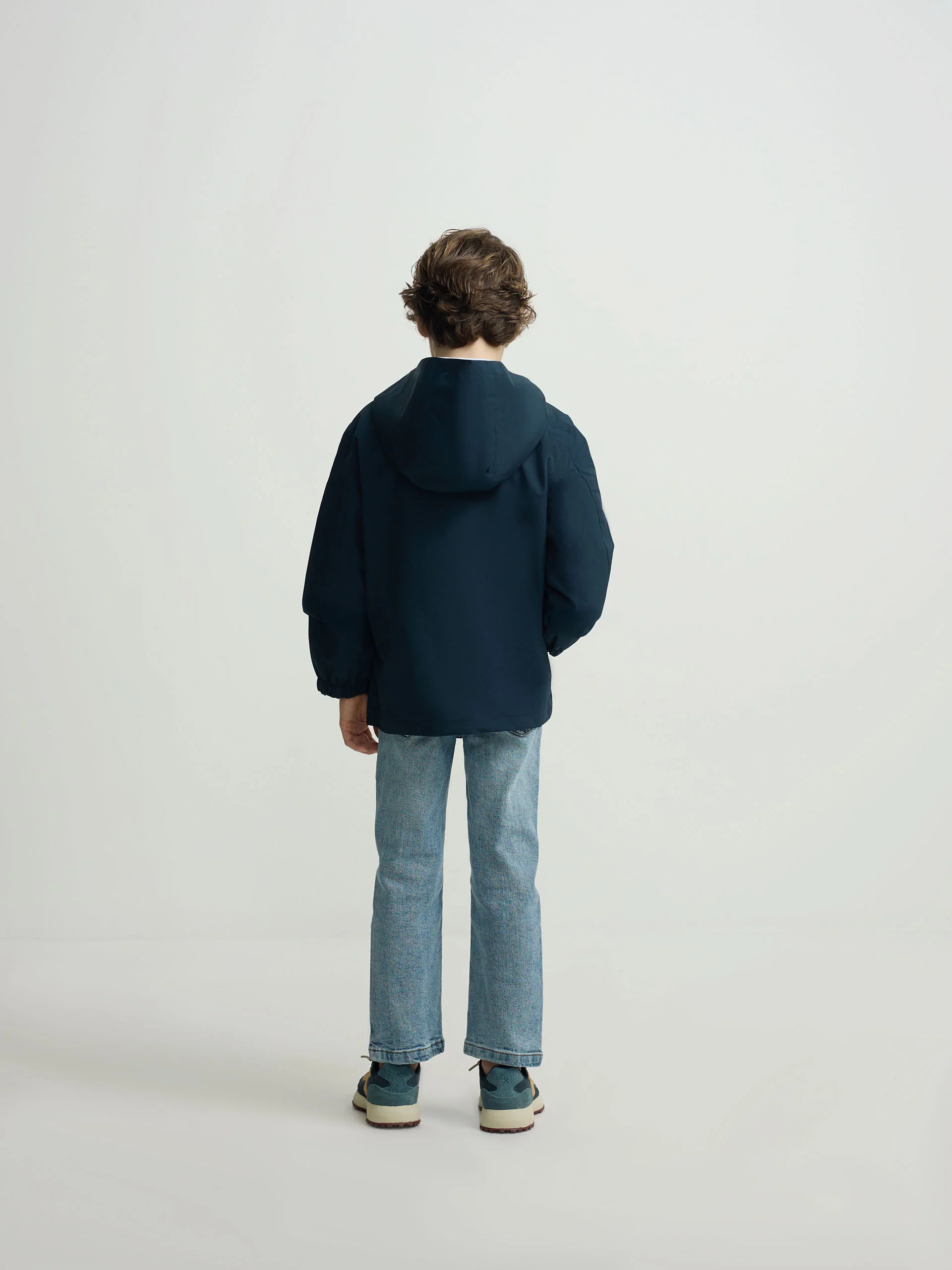 Cortavientos kids cremallera multicolor azul marino - Image 6
