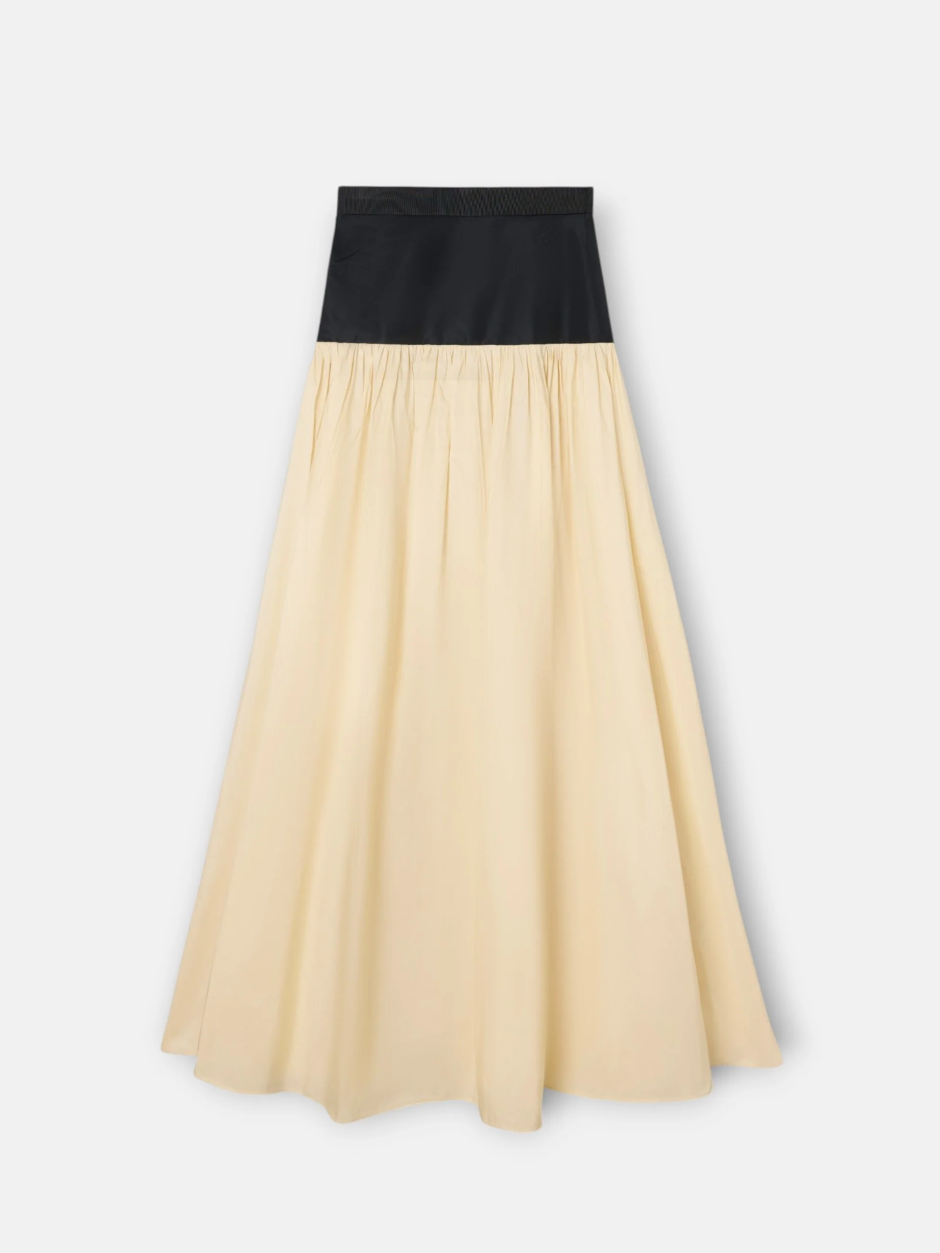 Falda CaprilexSilbon tafeta vainilla y negro - Image 12