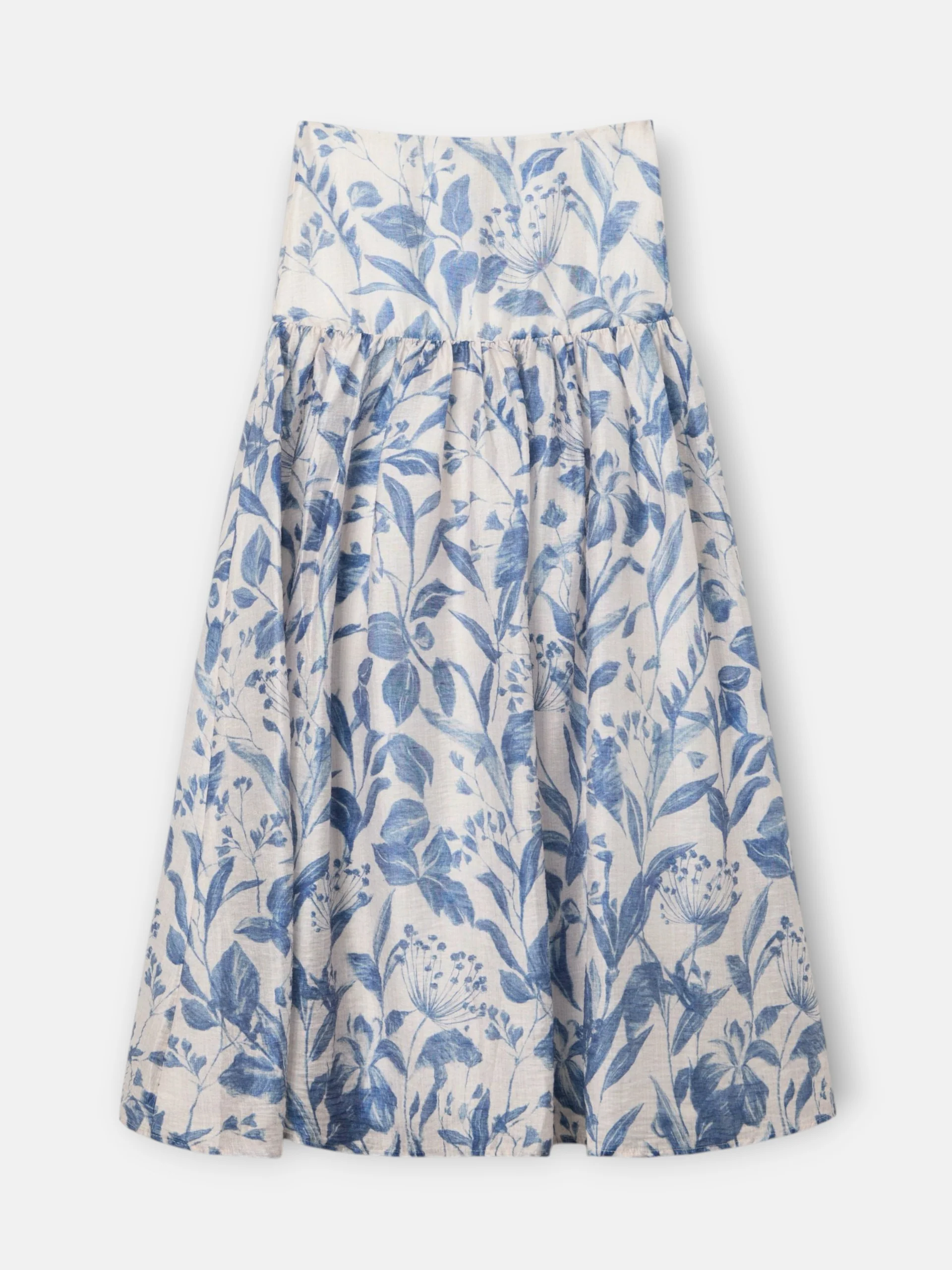 Falda estampado flores azul - Image 8