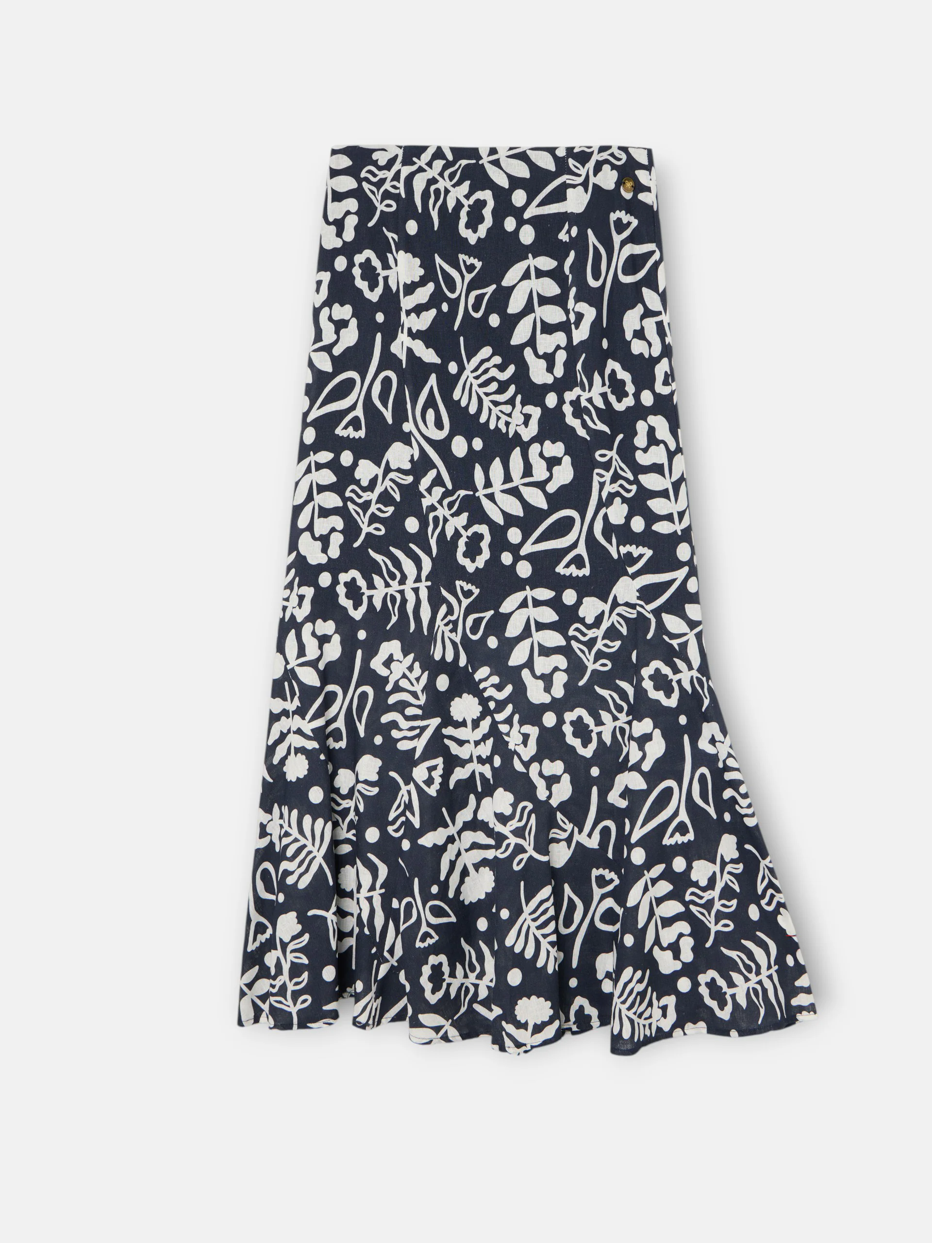 Falda fluida volantes estampado marino - Image 7