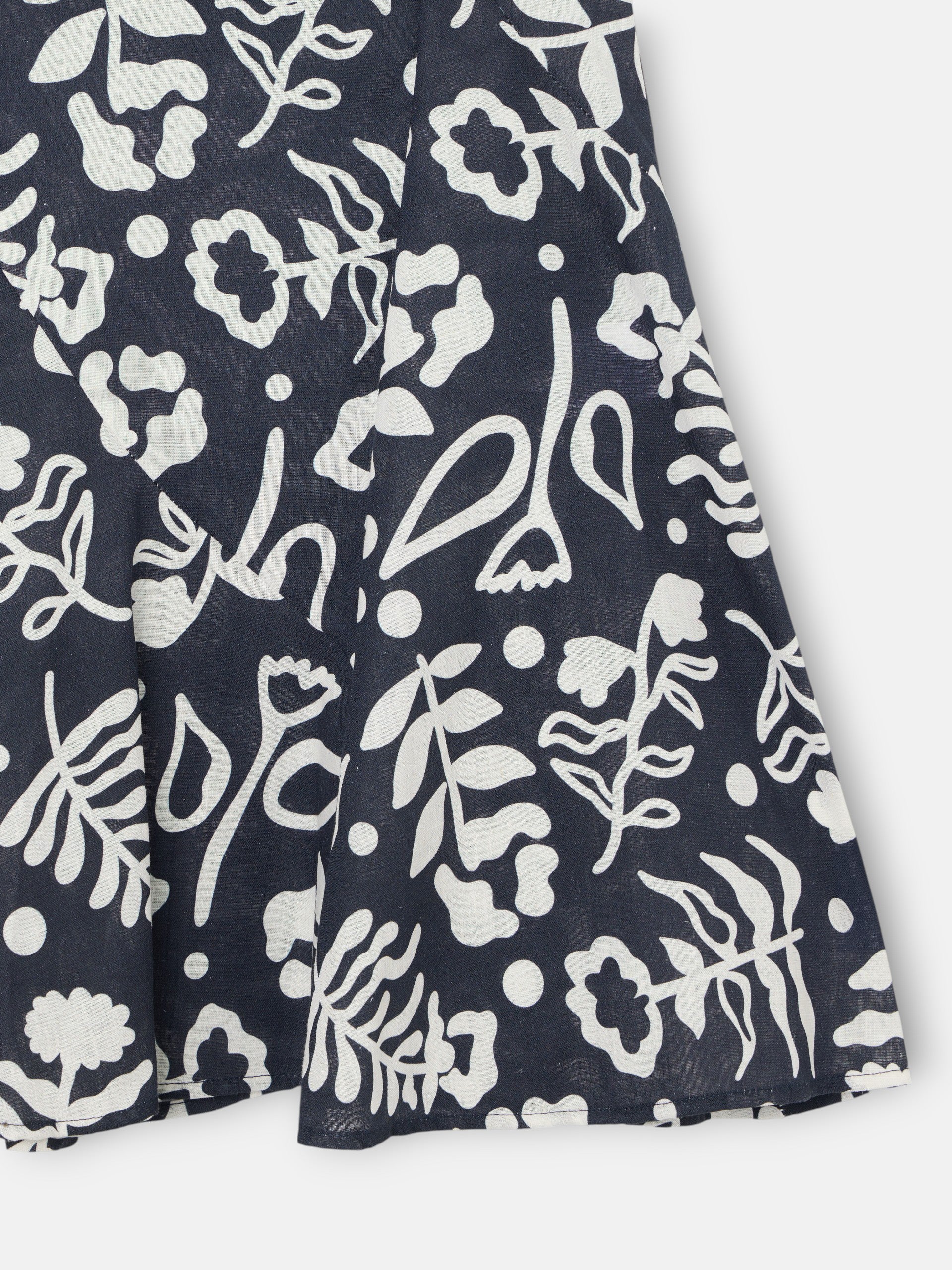 Falda fluida volantes estampado marino - Image 8