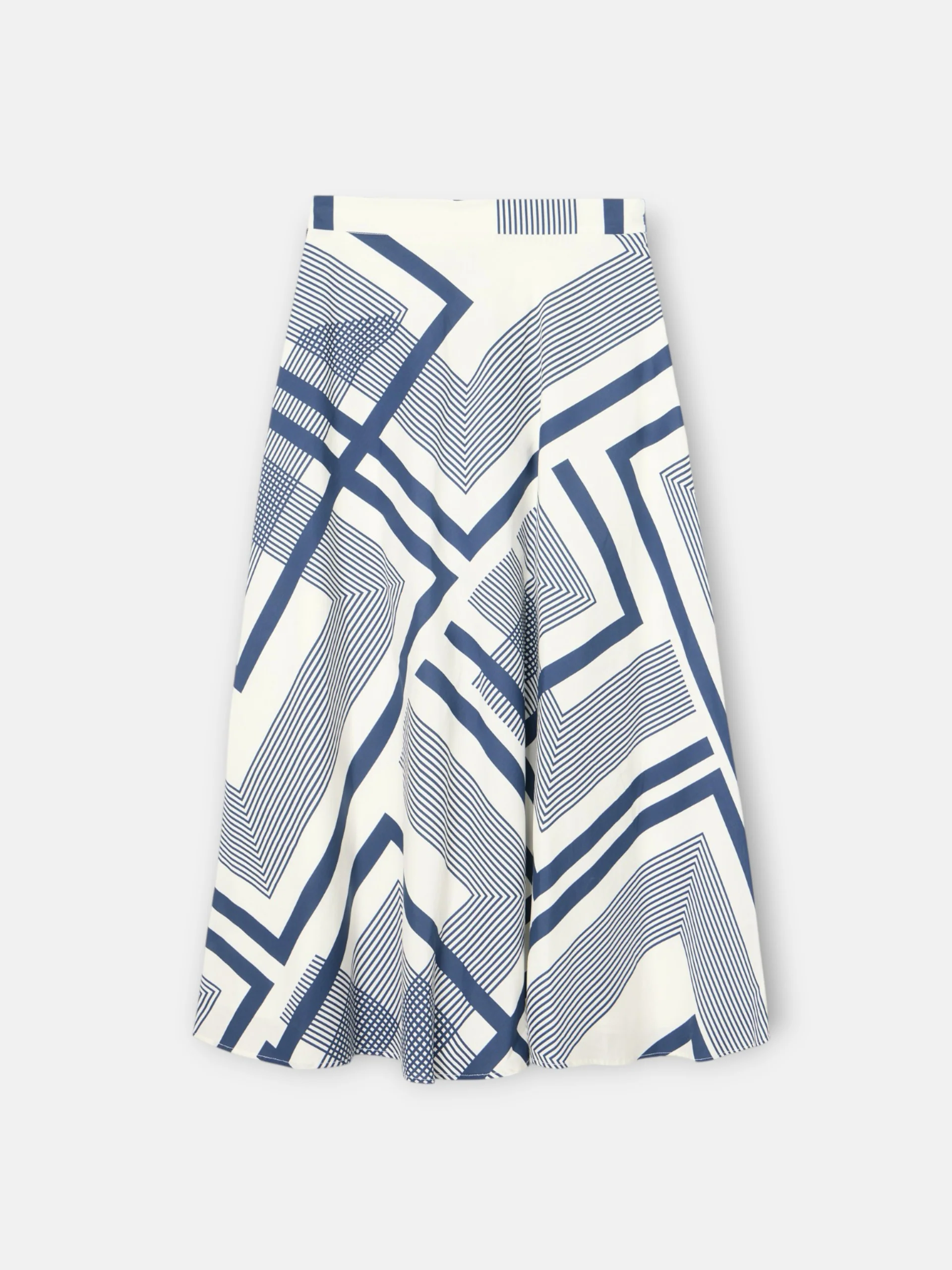 Falda midi unique estampado azul - Image 8
