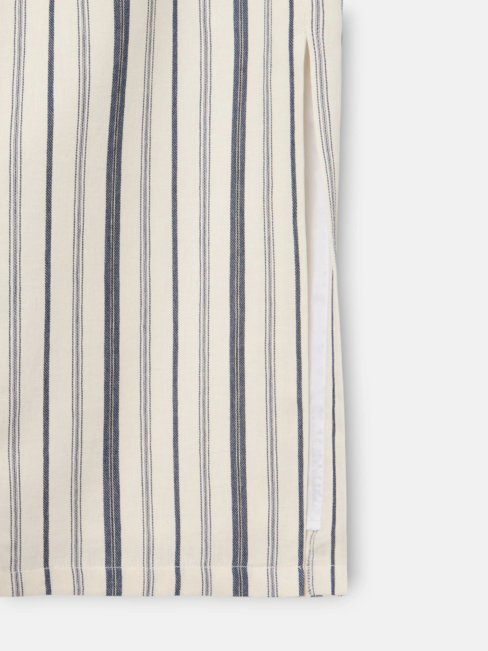 Falda midi unique rayas azul y beige - Image 10