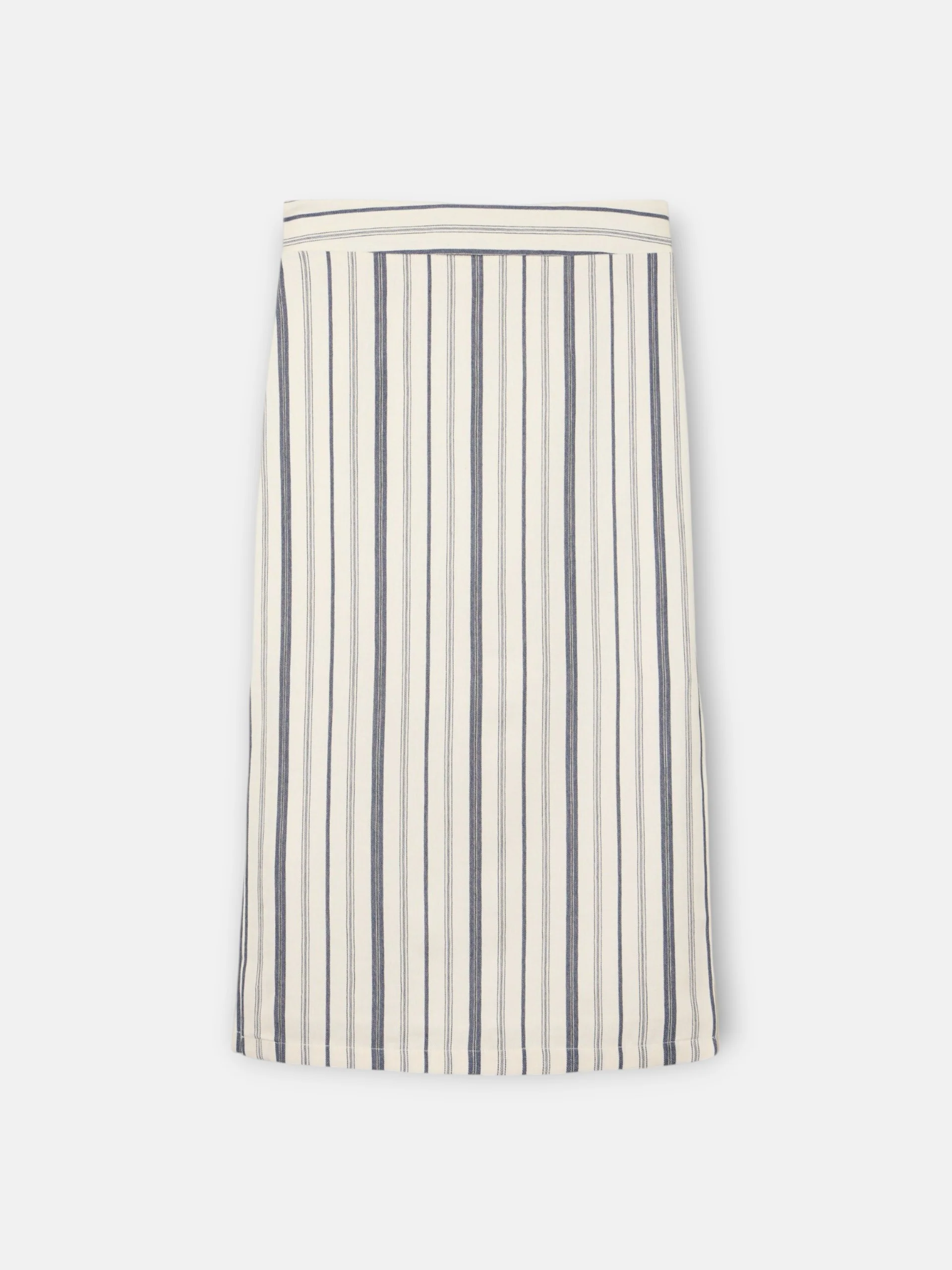 Falda midi unique rayas azul y beige - Image 9