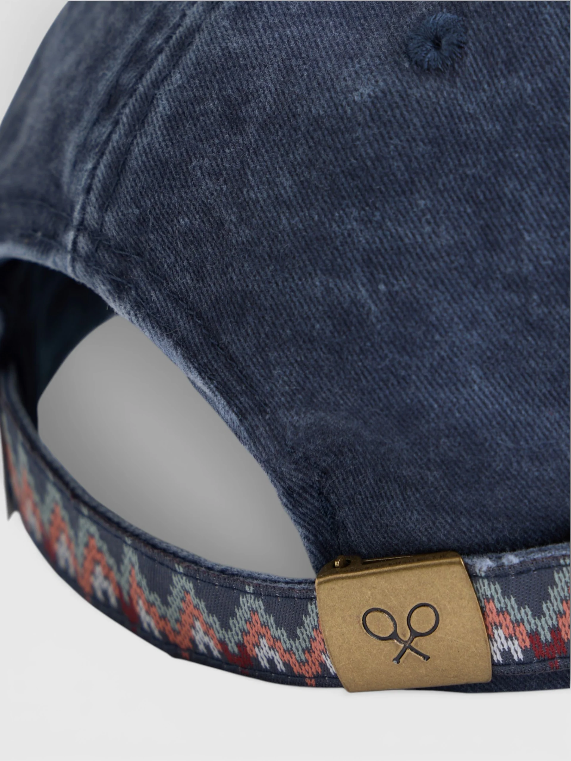 Gorra raqueta etnica azul marino - Image 4