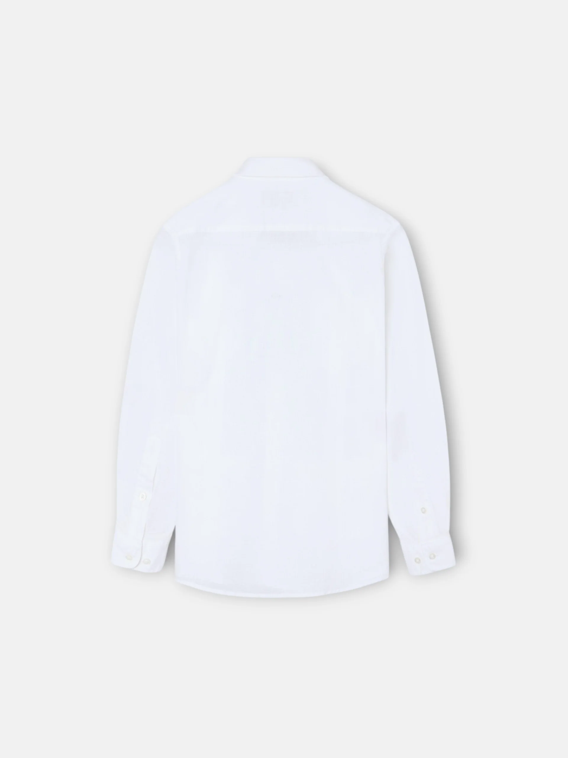 Guayabera sport kids lino blanco - Image 9