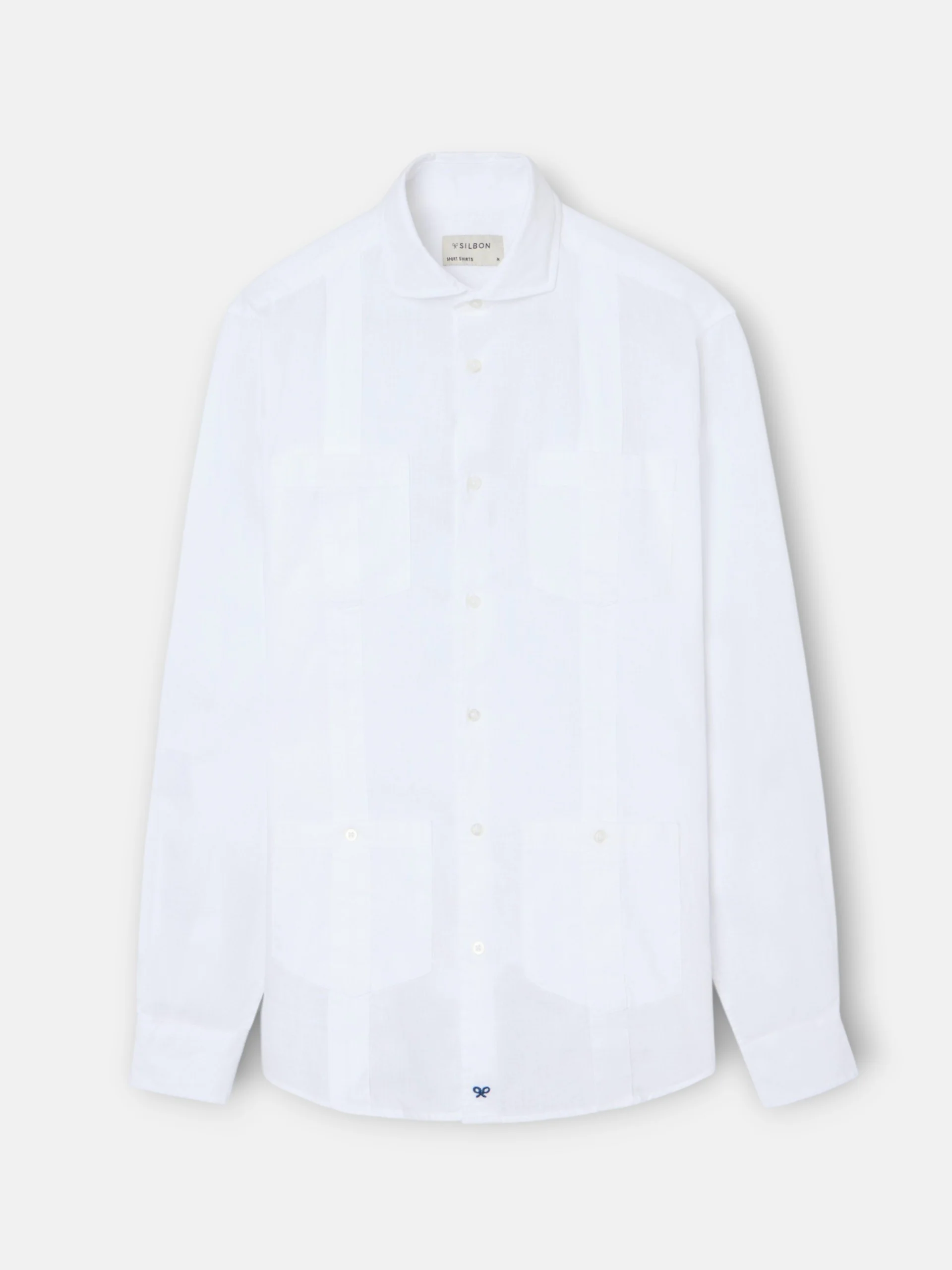 Guayabera sport lino blanca - Image 6