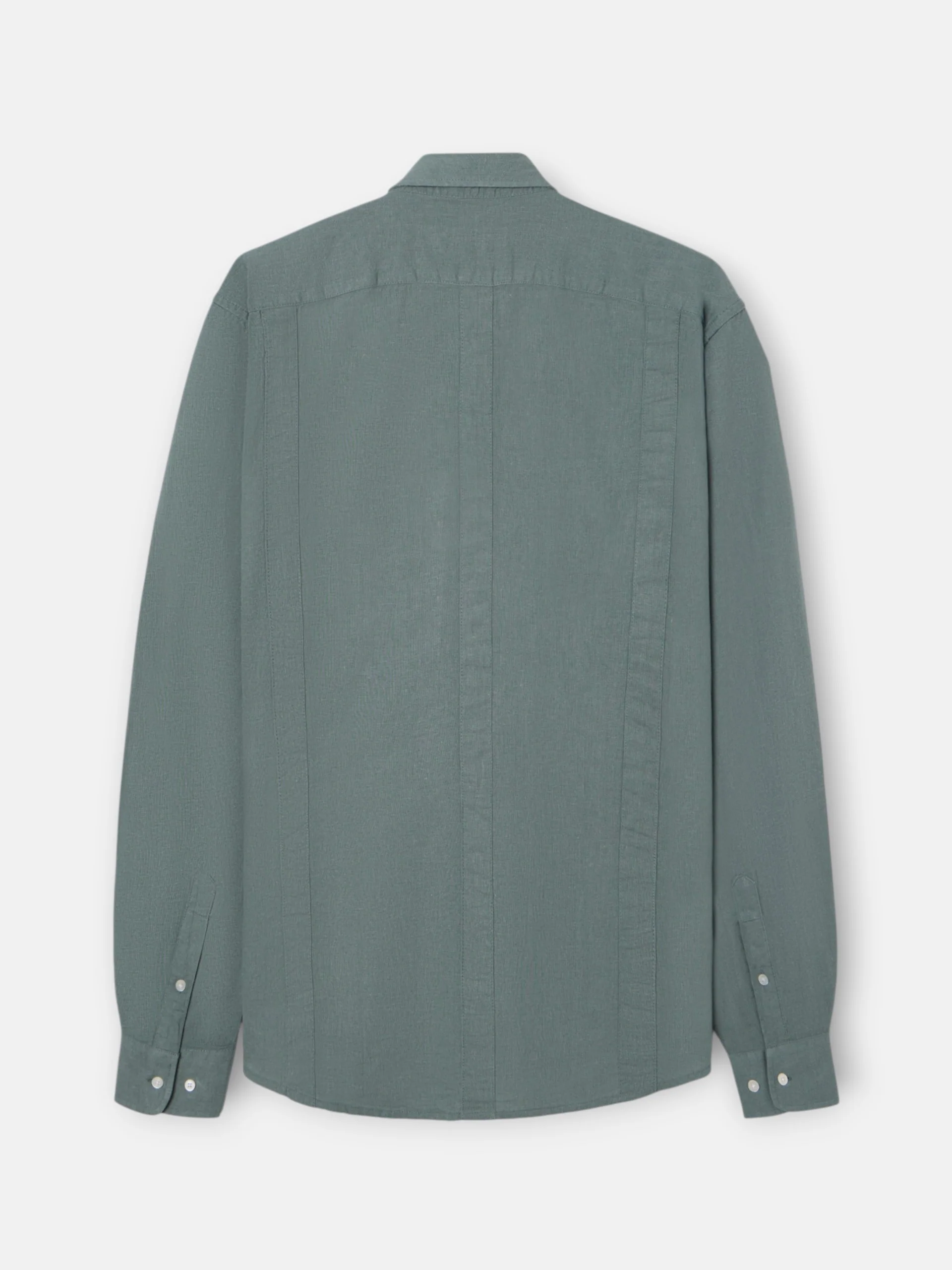 Guayabera sport lino verde - Image 8