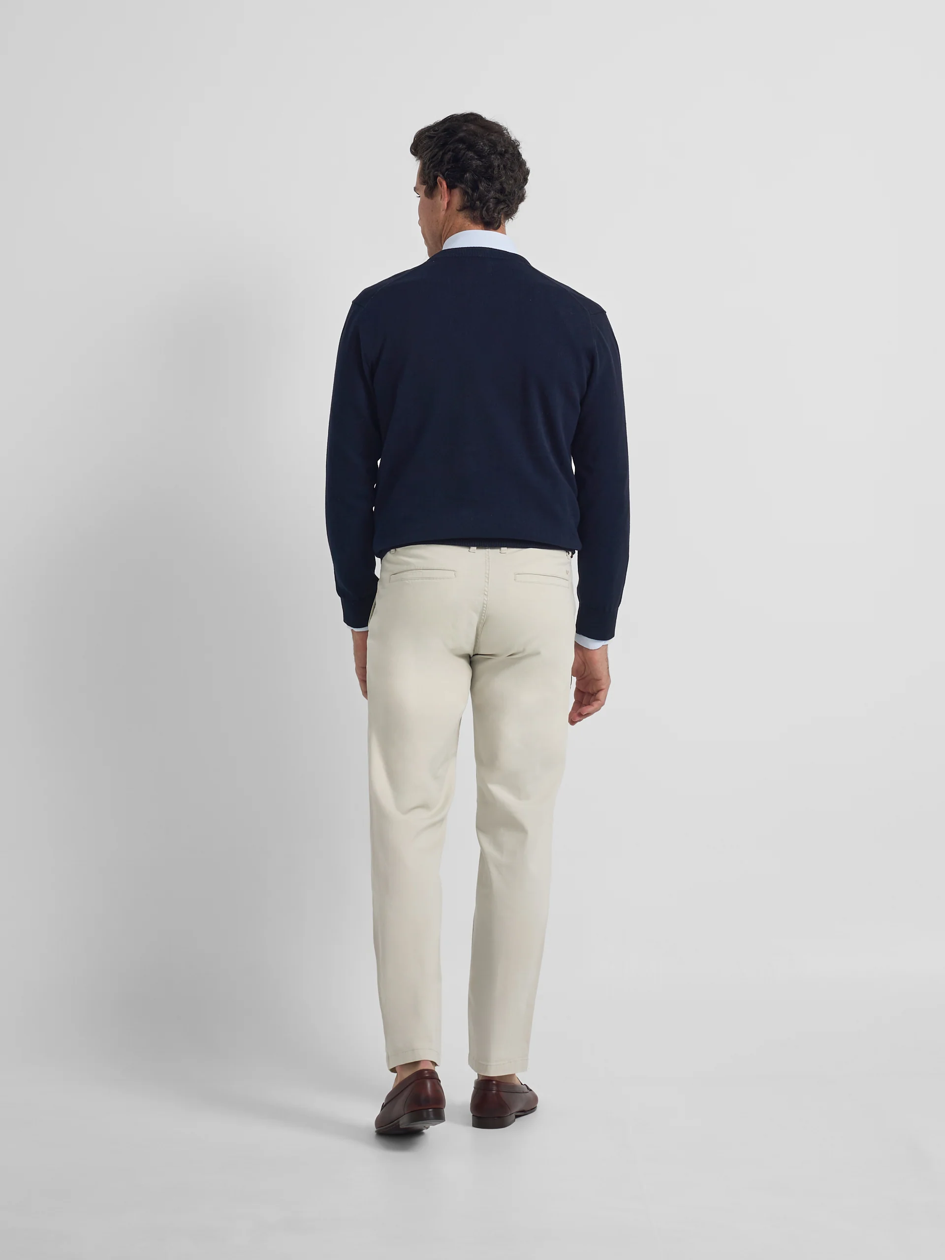 Jersey cuello pico business azul marino - Image 7