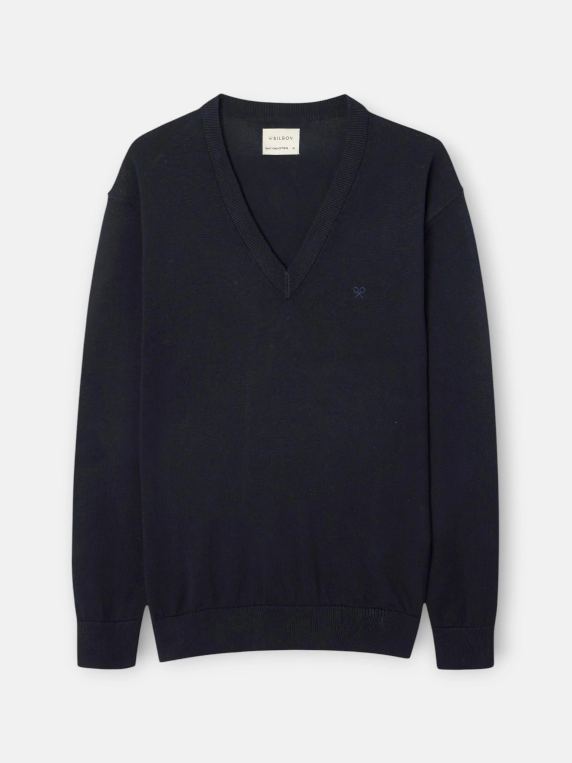Jersey cuello pico business azul marino - Image 9