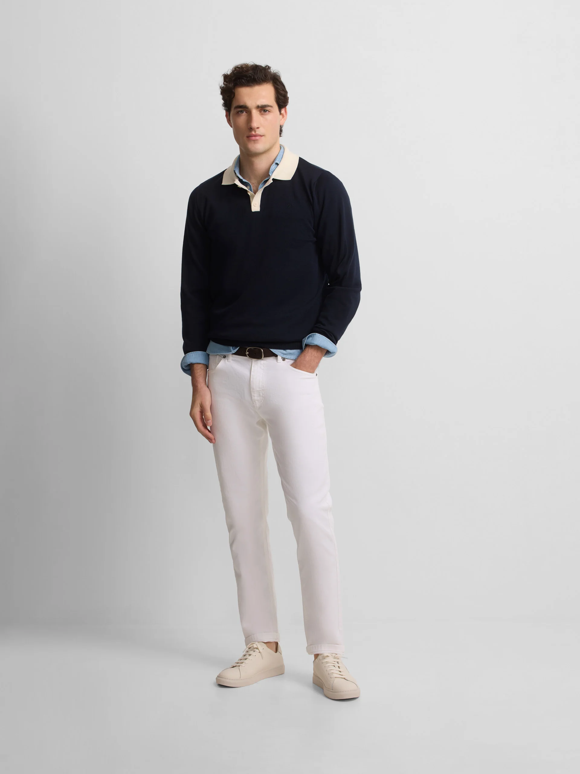 Jersey cuello polo cruise azul marino - Image 4