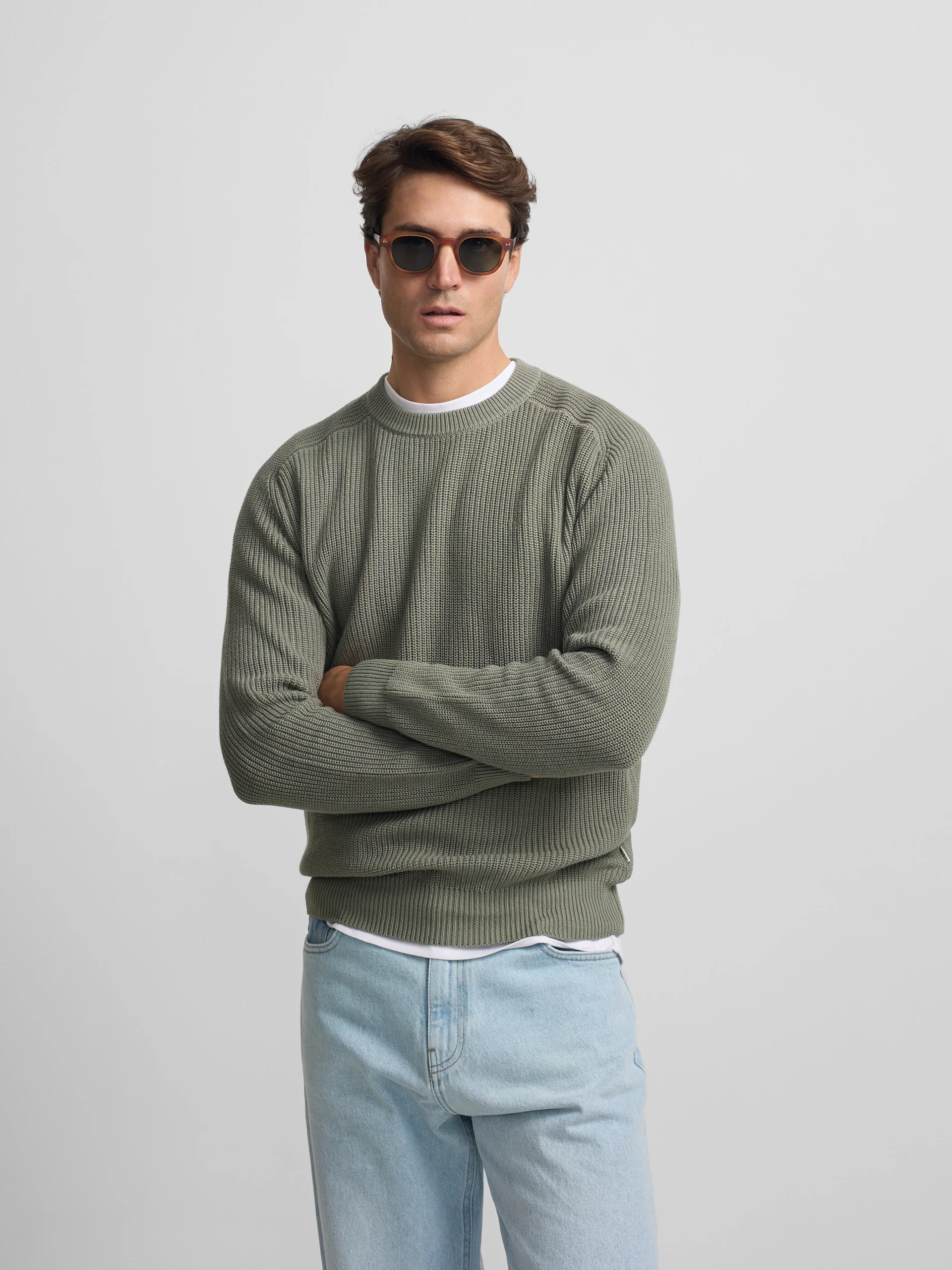 Jersey estructura verde gris - Image 3