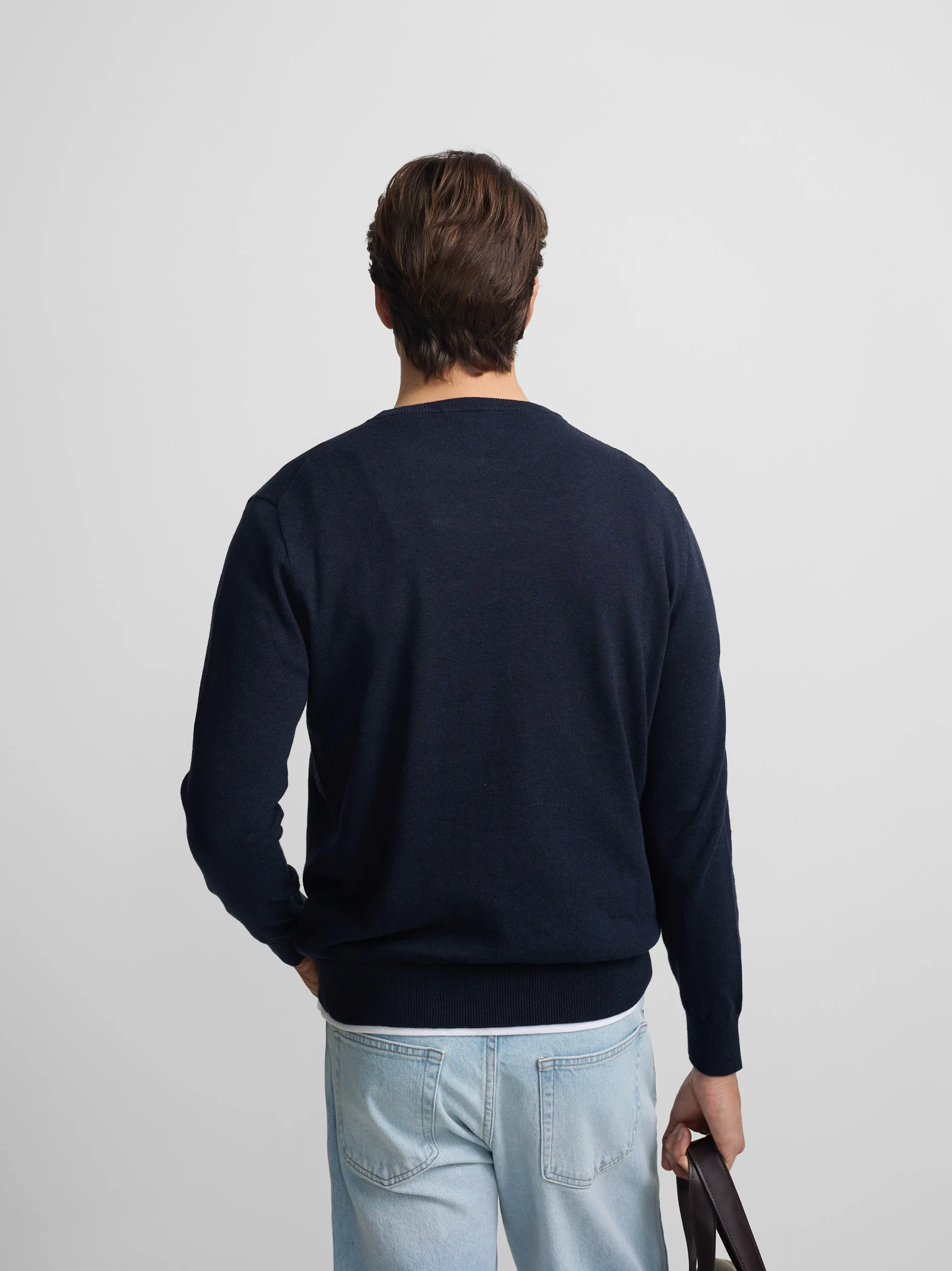 Jersey liso cuello caja azul marino - Image 6