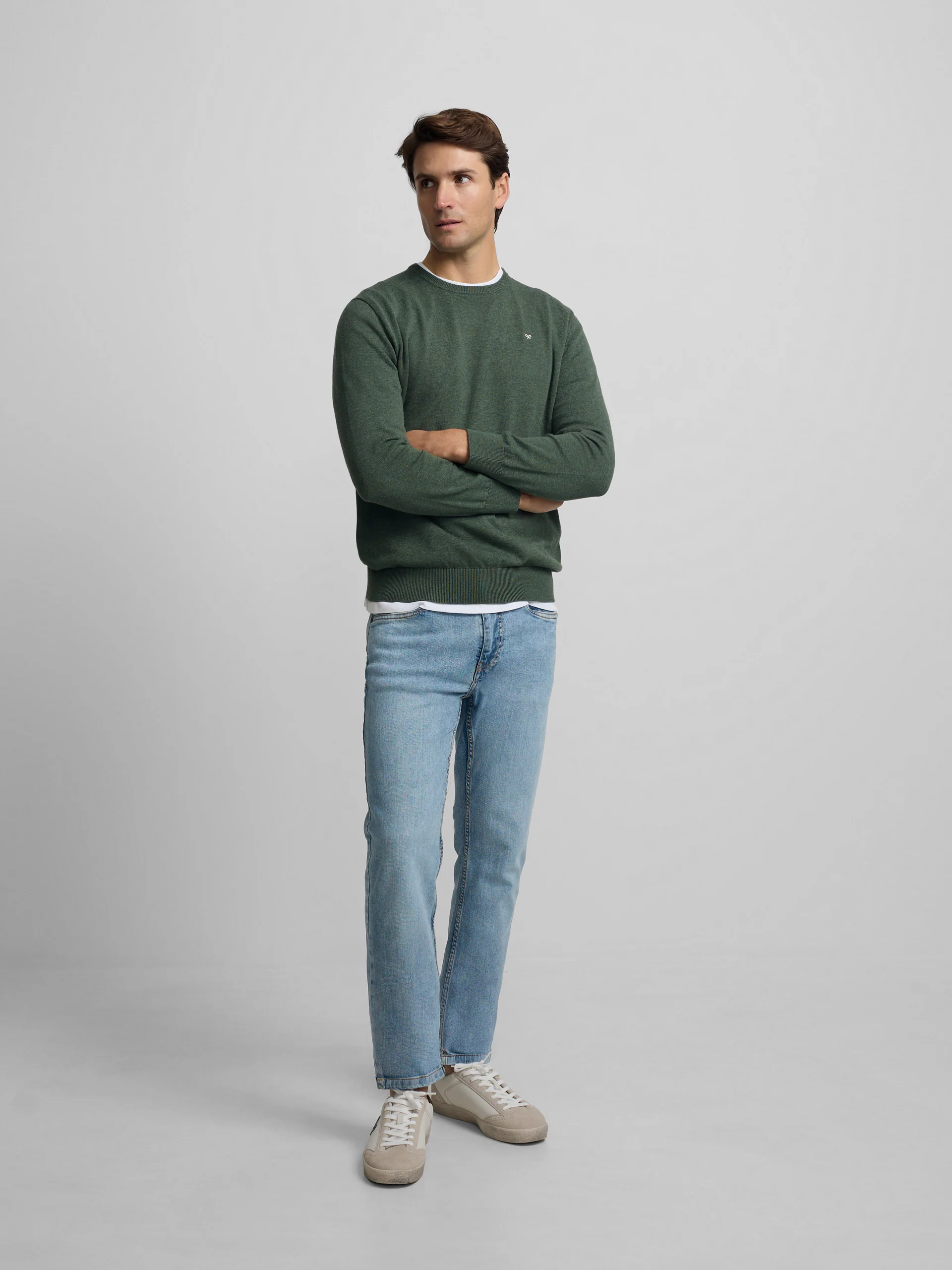 Jersey liso cuello caja verde - Image 3