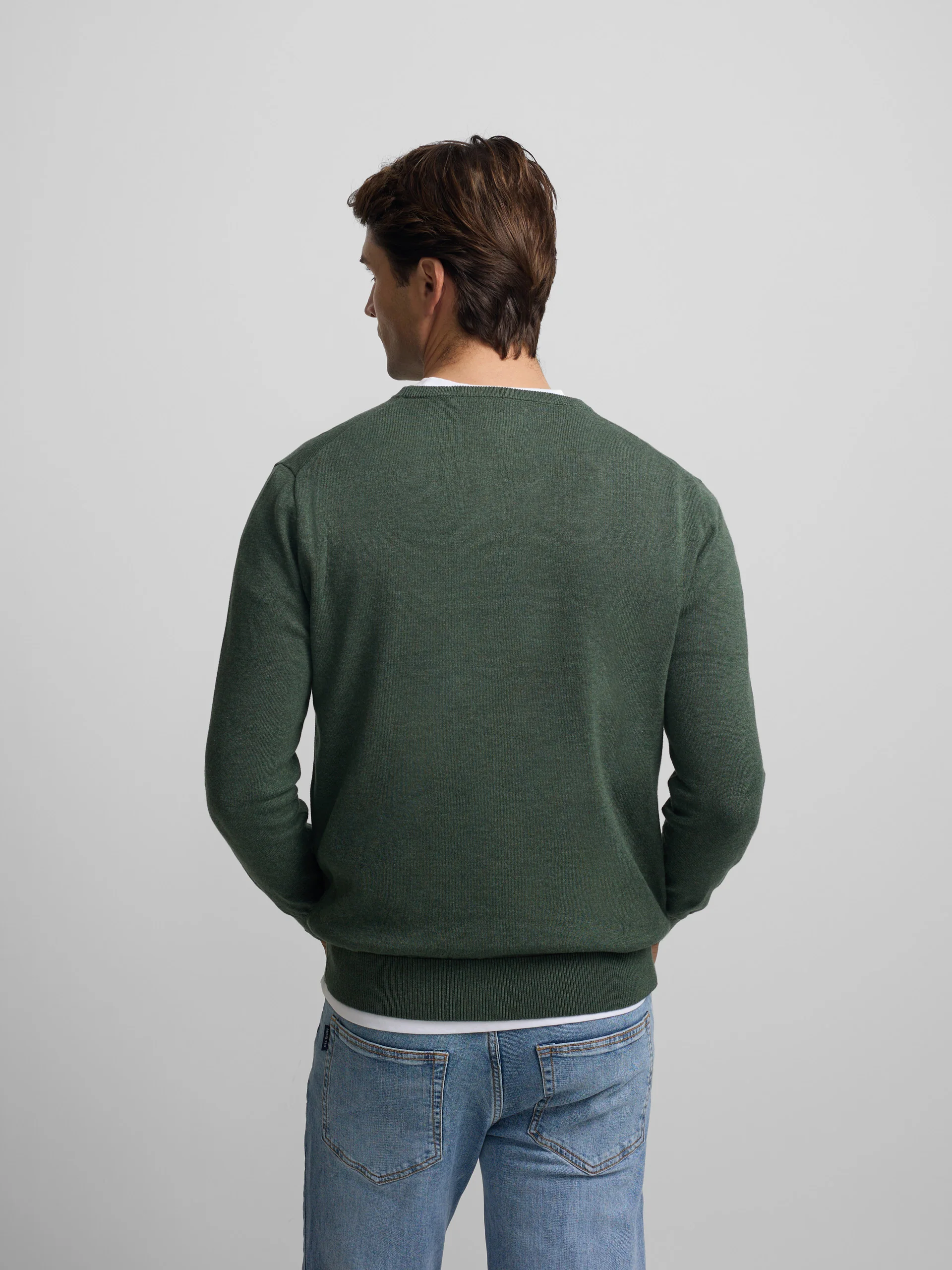 Jersey liso cuello caja verde - Image 7
