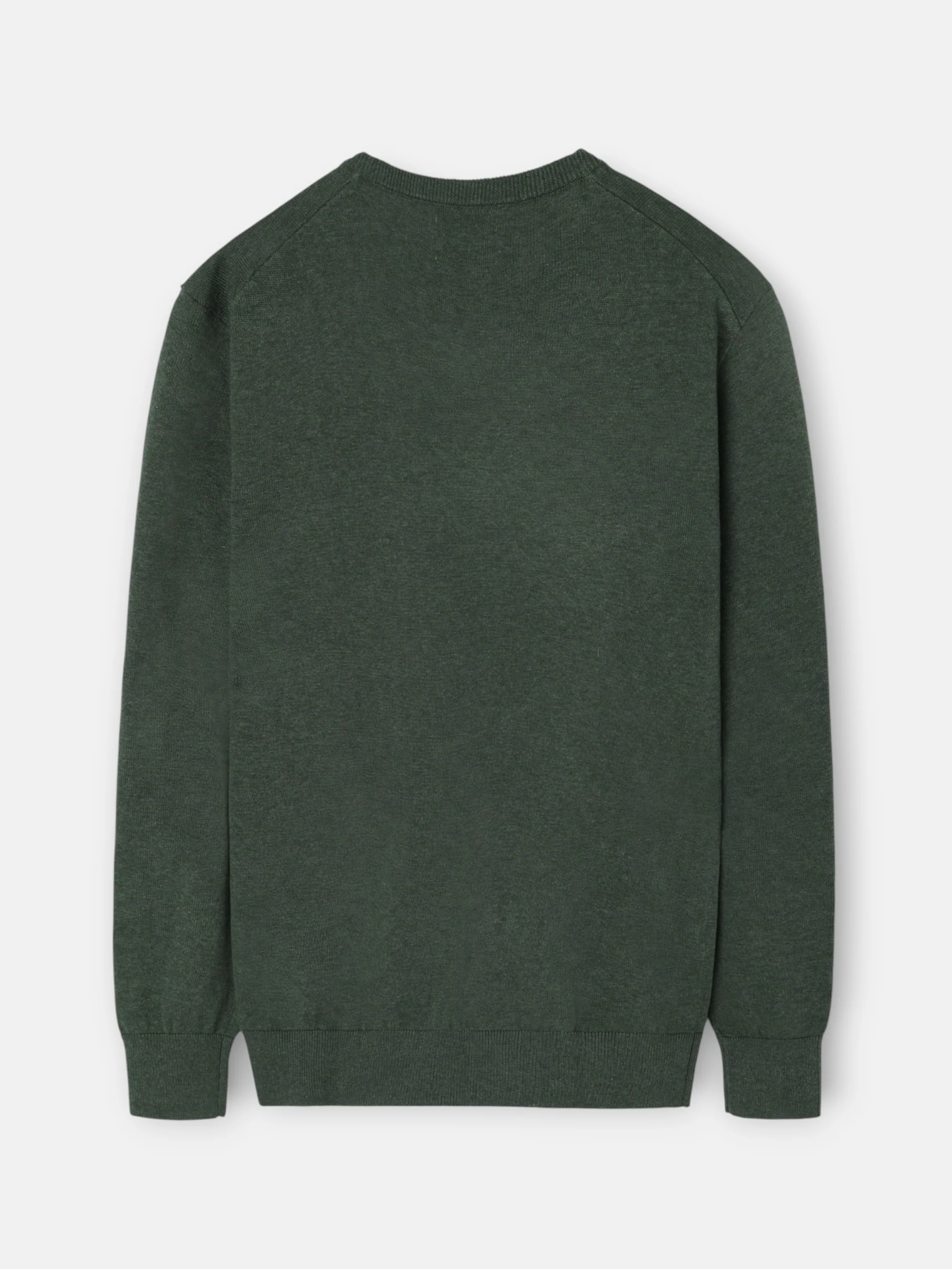 Jersey liso cuello pico verde oscuro - Image 7