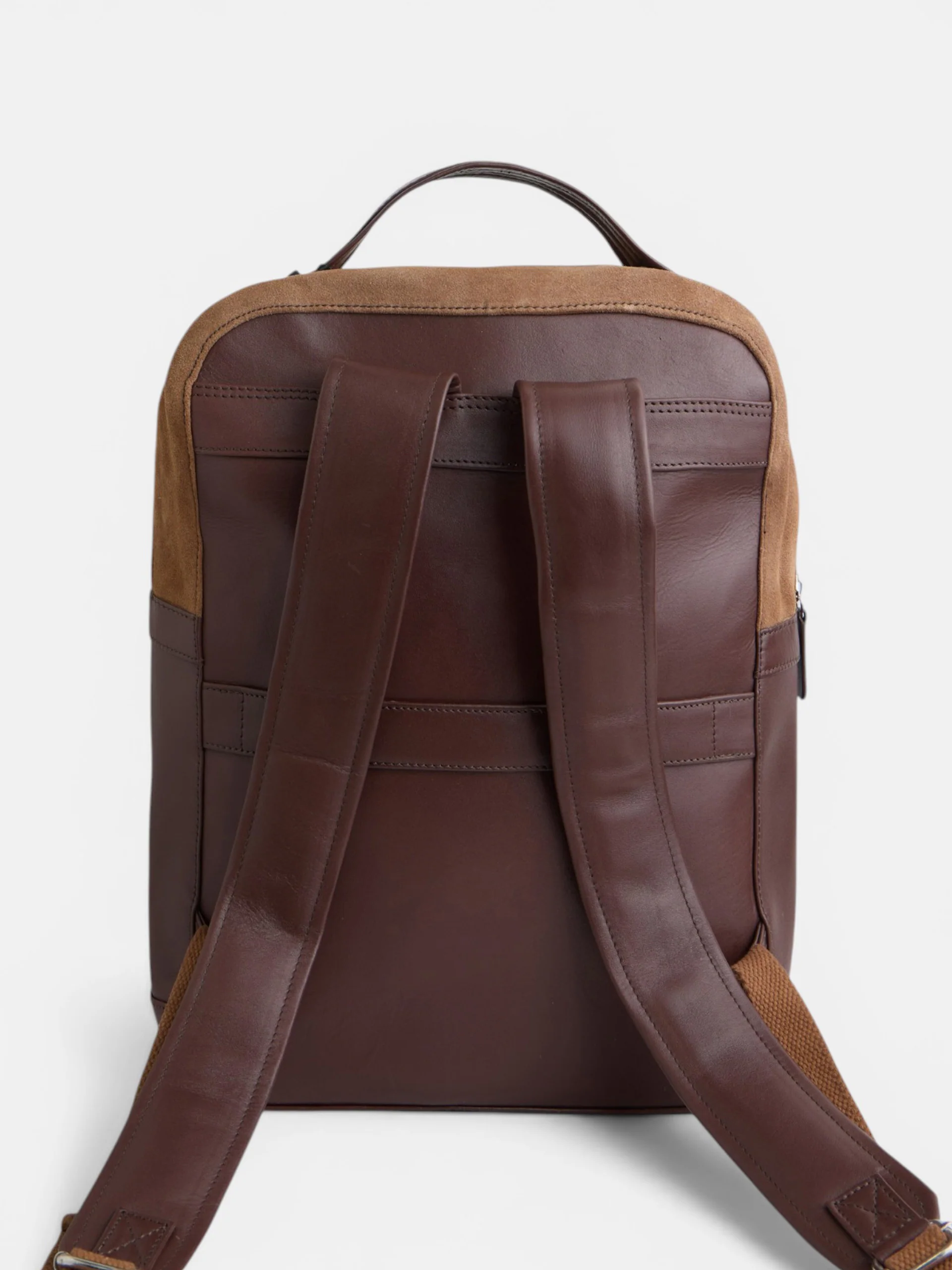 Mochila piel business marron oscuro - Image 7