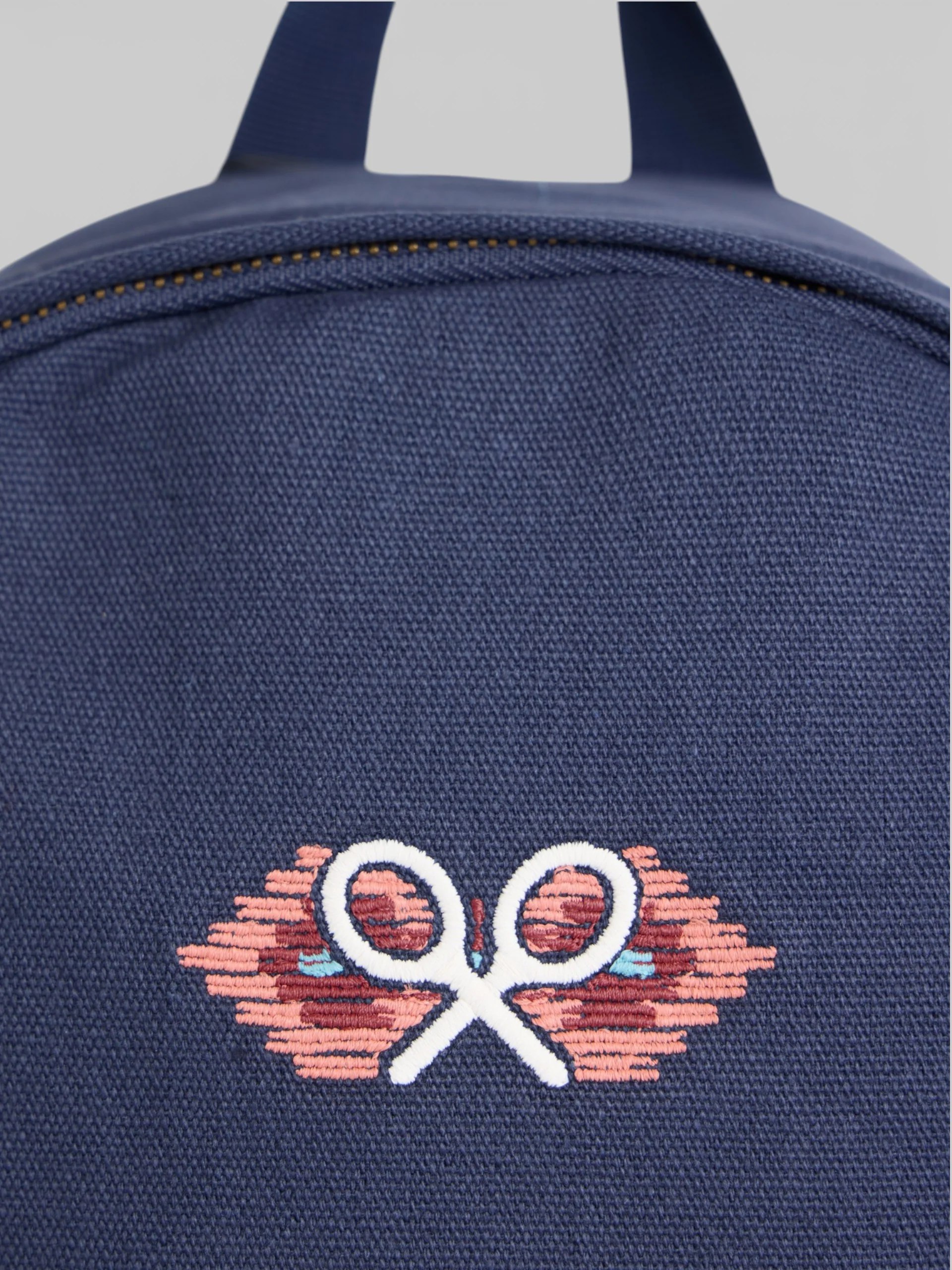 Mochila raqueta etnica azul marino - Image 2