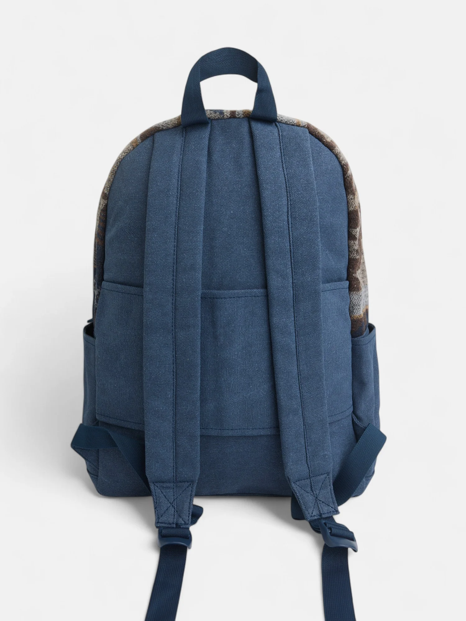 Mochila sport tejido etnico azul marino - Image 4