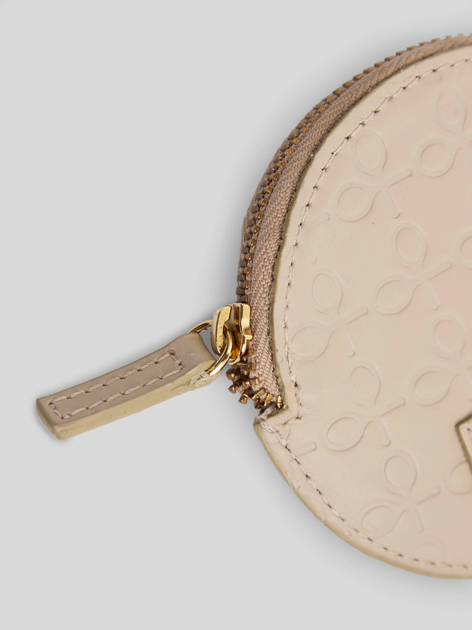 Monedero silbon piel beige - Image 3