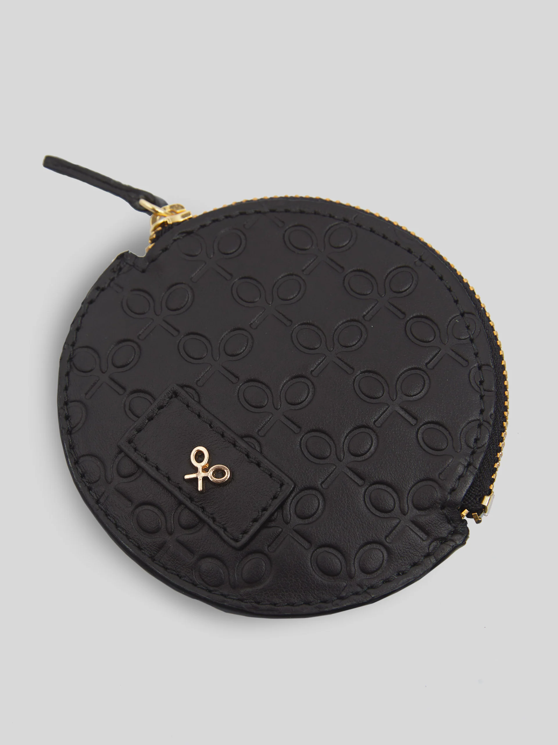 Monedero silbon piel negro
