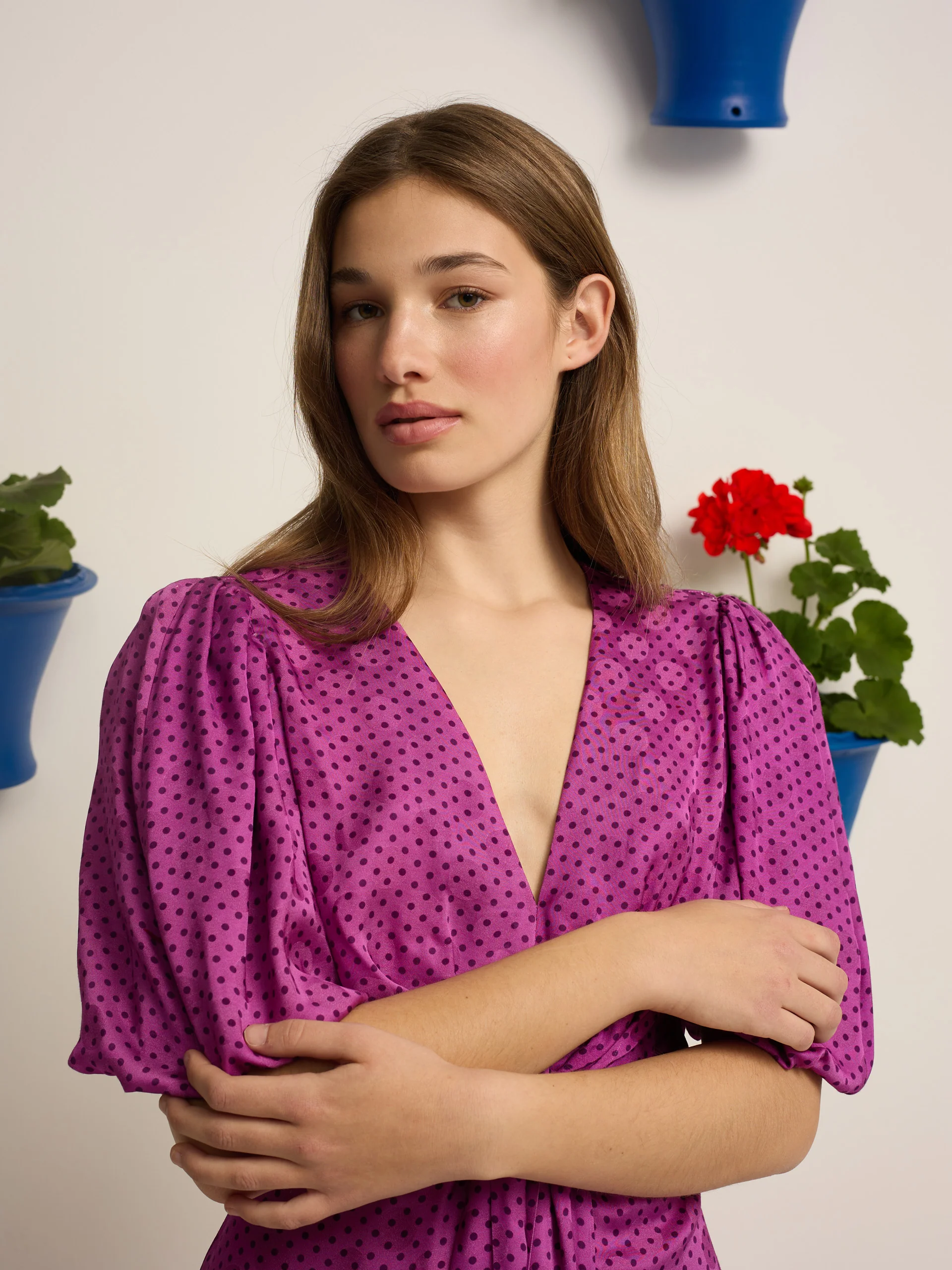 Mono event collection nudo lunares morado - Image 5