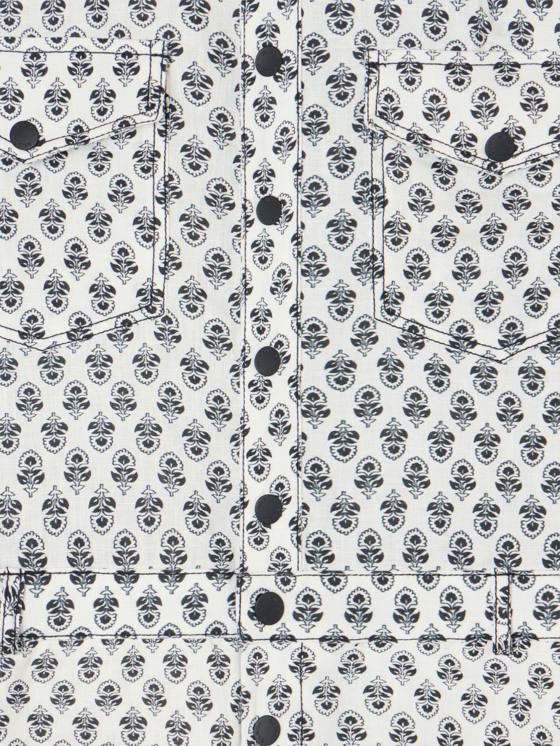 Mono lino estampado blanco - Image 10