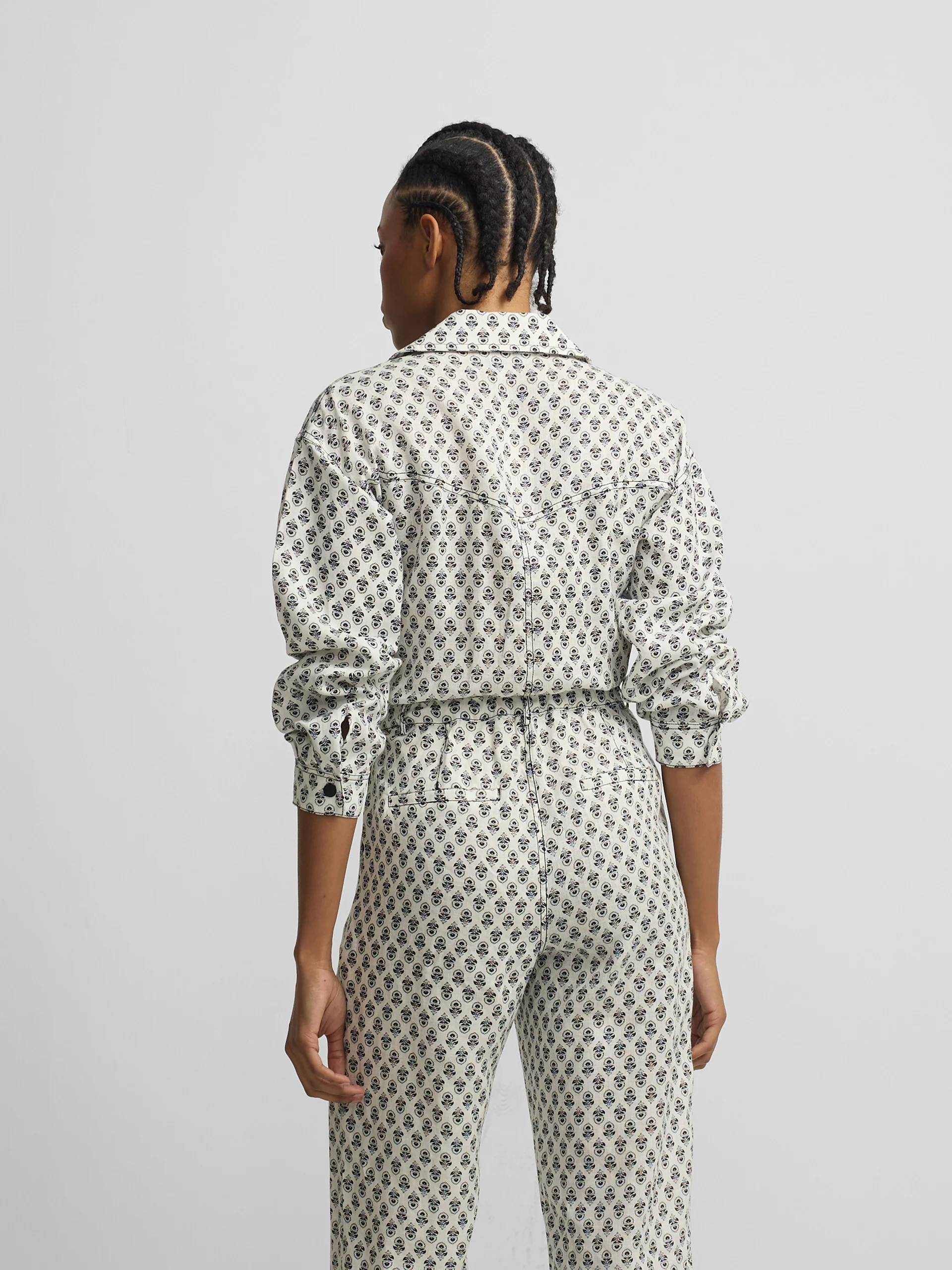Mono lino estampado blanco - Image 6