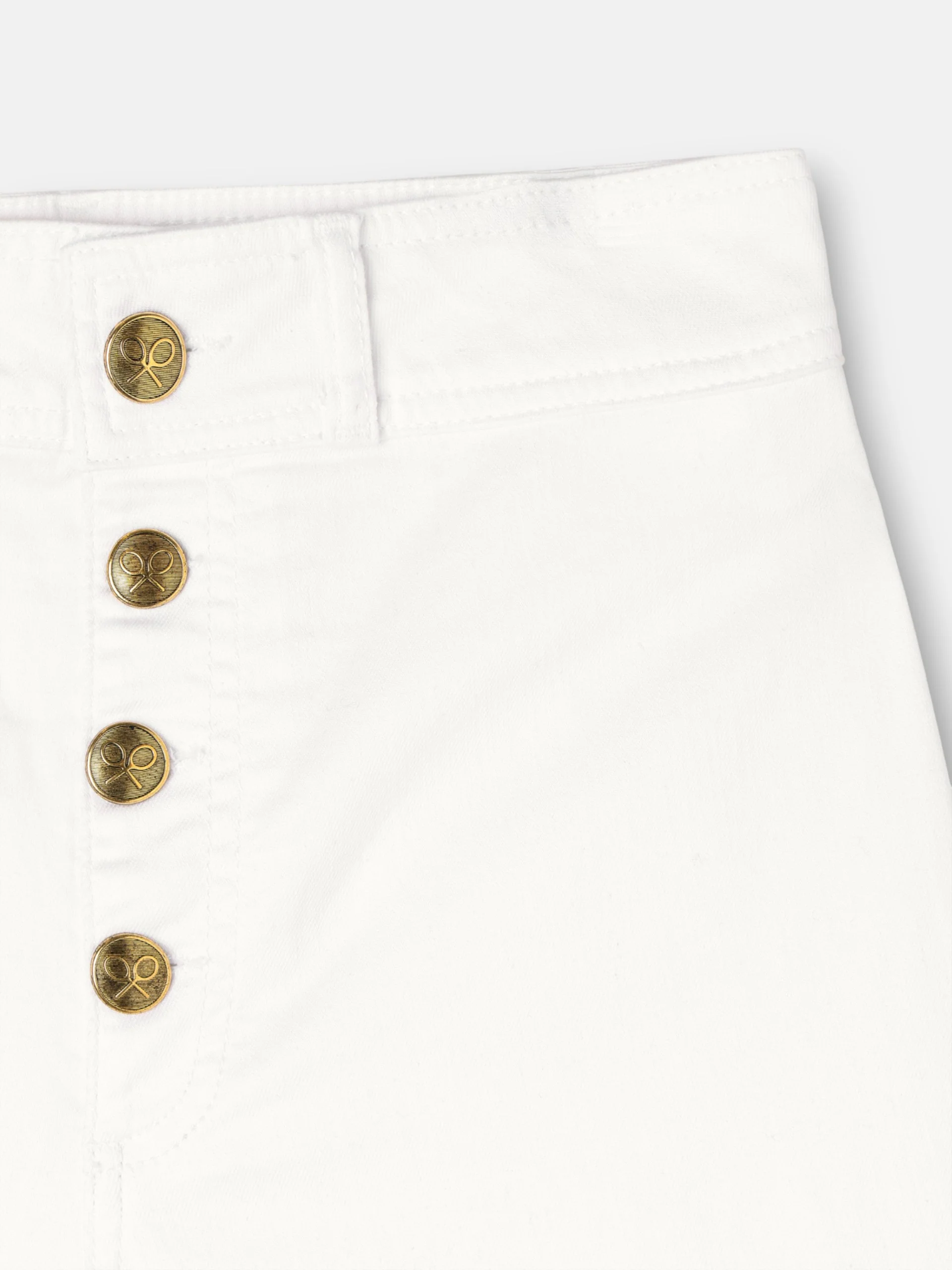 Pantalon bordados flores crudo - Image 2