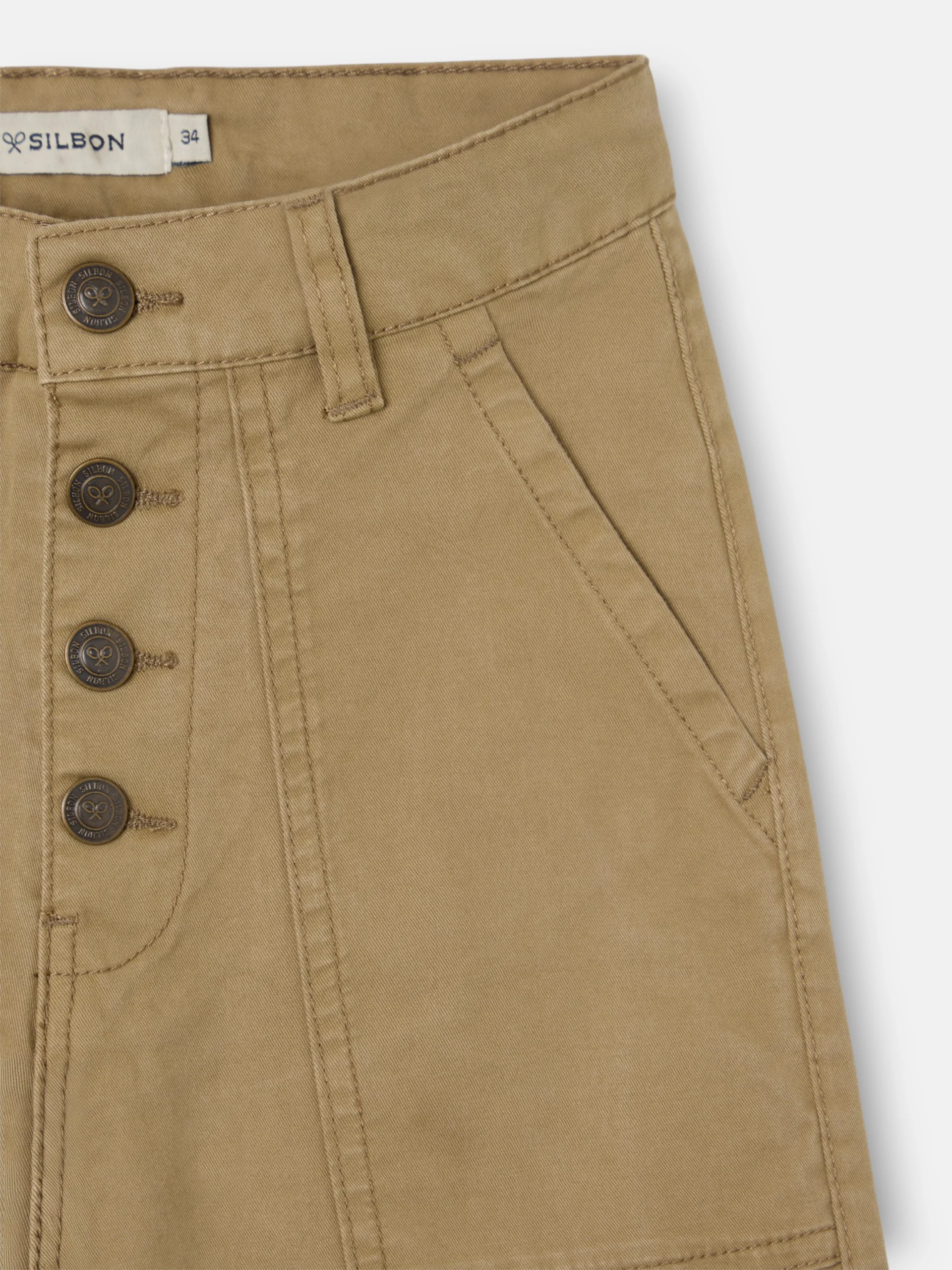 Pantalon cargo beige - Image 2