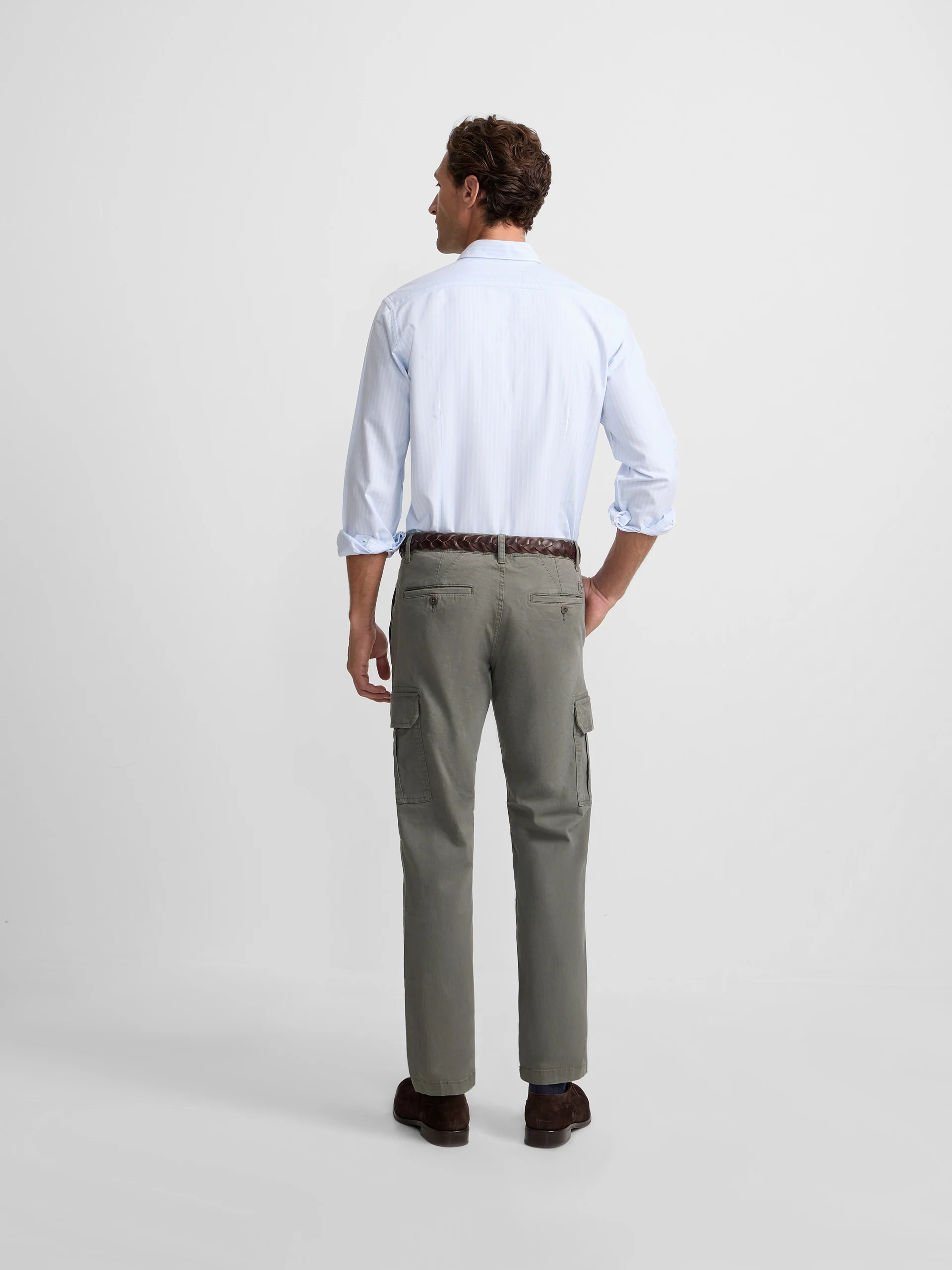 Pantalon cargo casual verde - Image 4