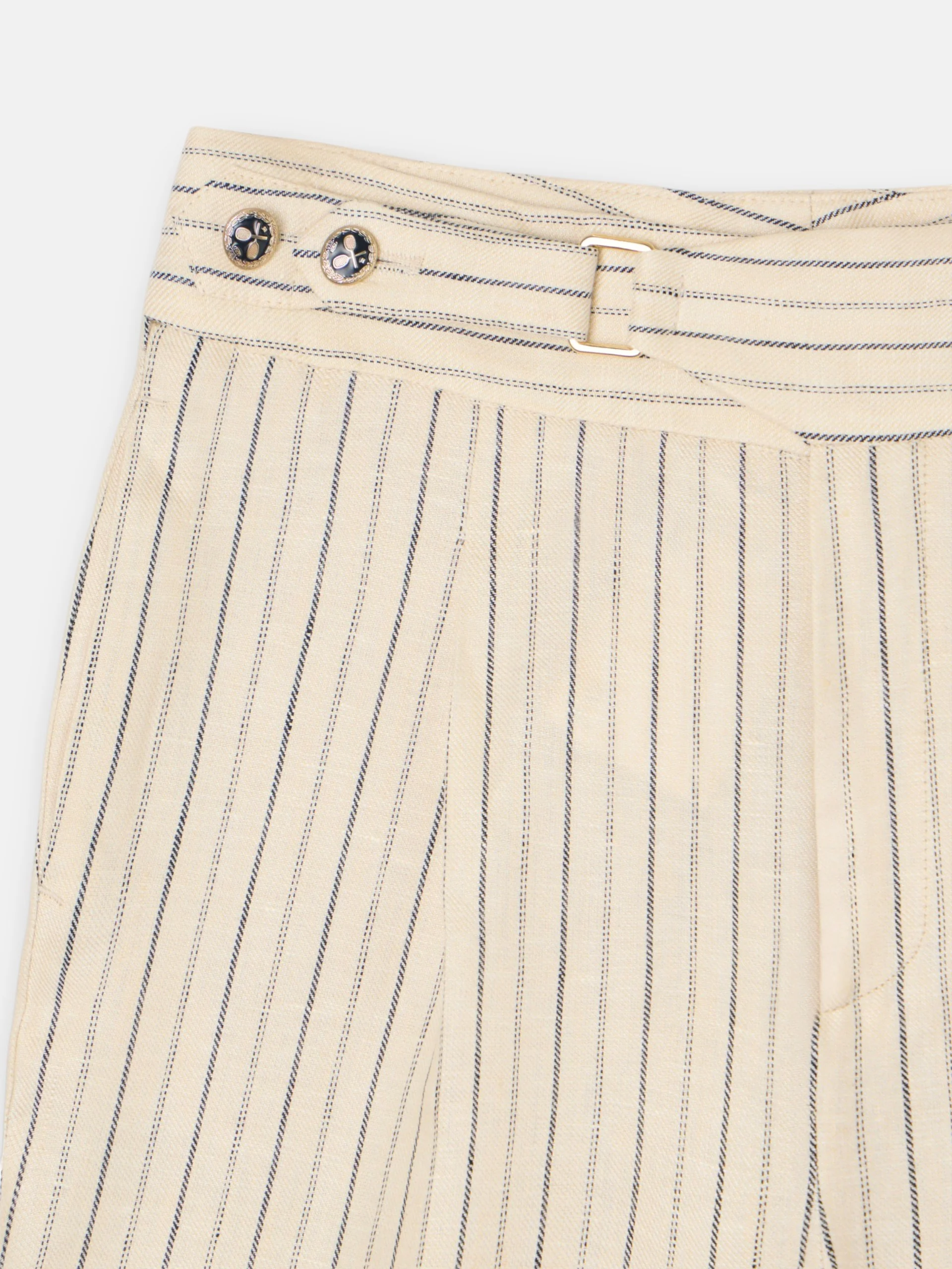 Pantalon crudo rayas azules - Image 2