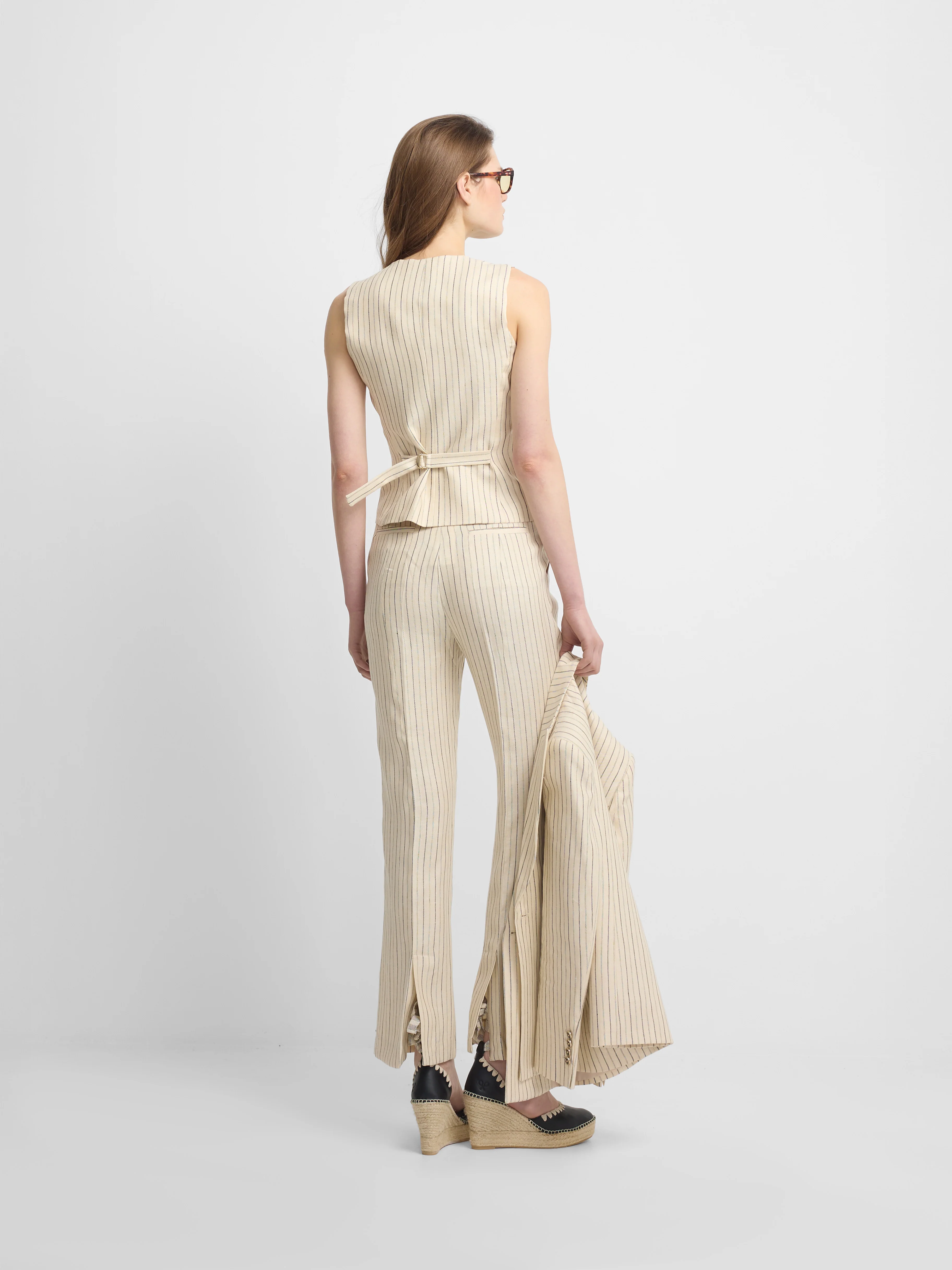 Pantalon crudo rayas azules - Image 5