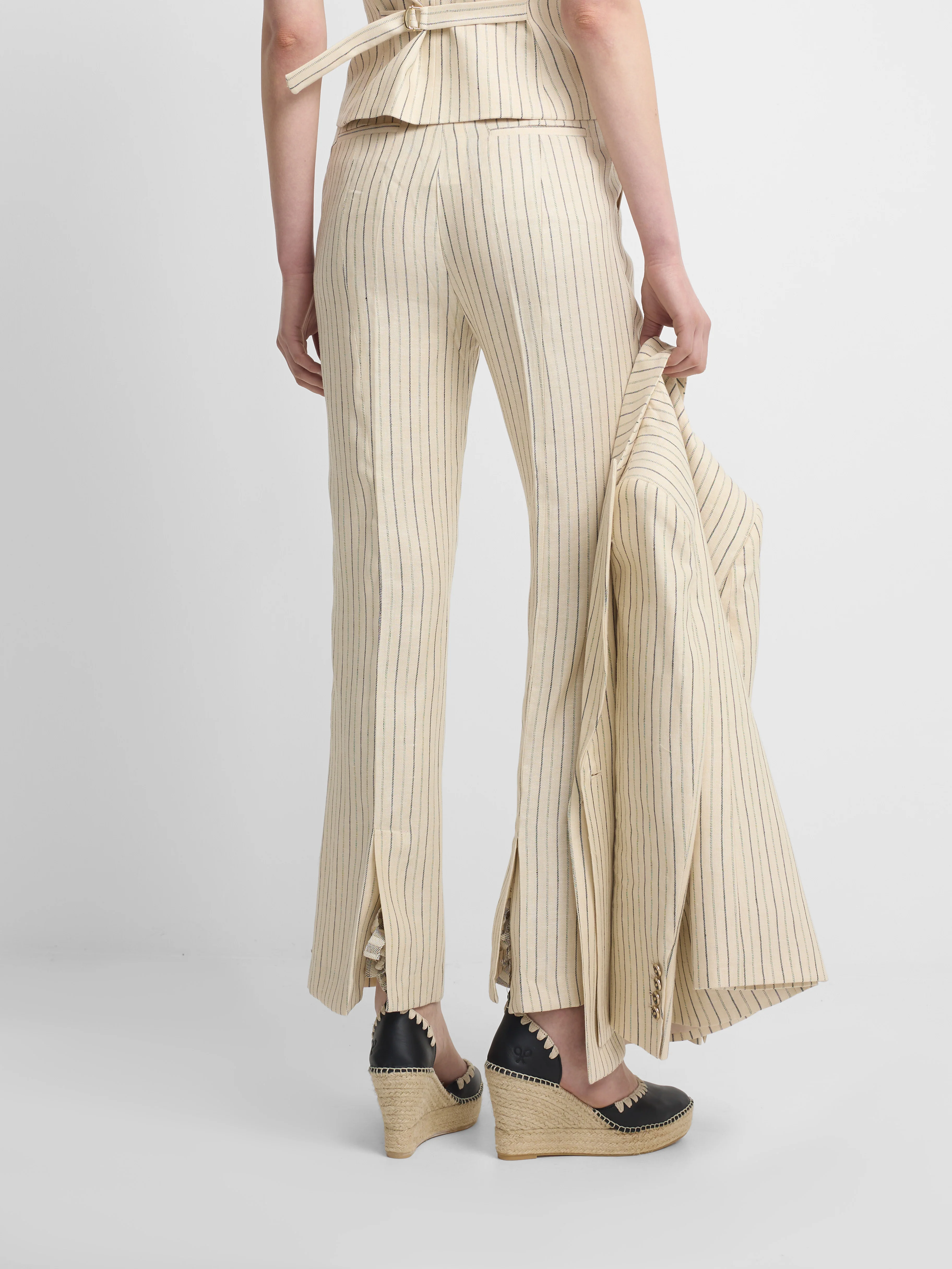 Pantalon crudo rayas azules - Image 6