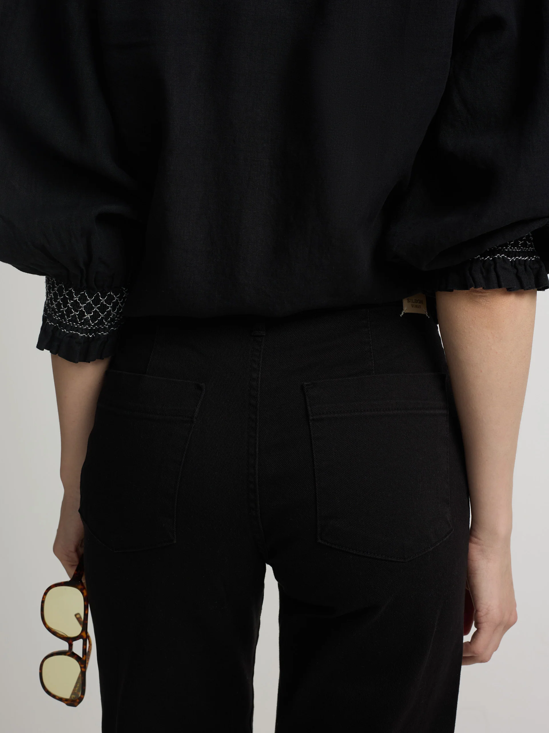 Pantalon culotte negro - Image 5