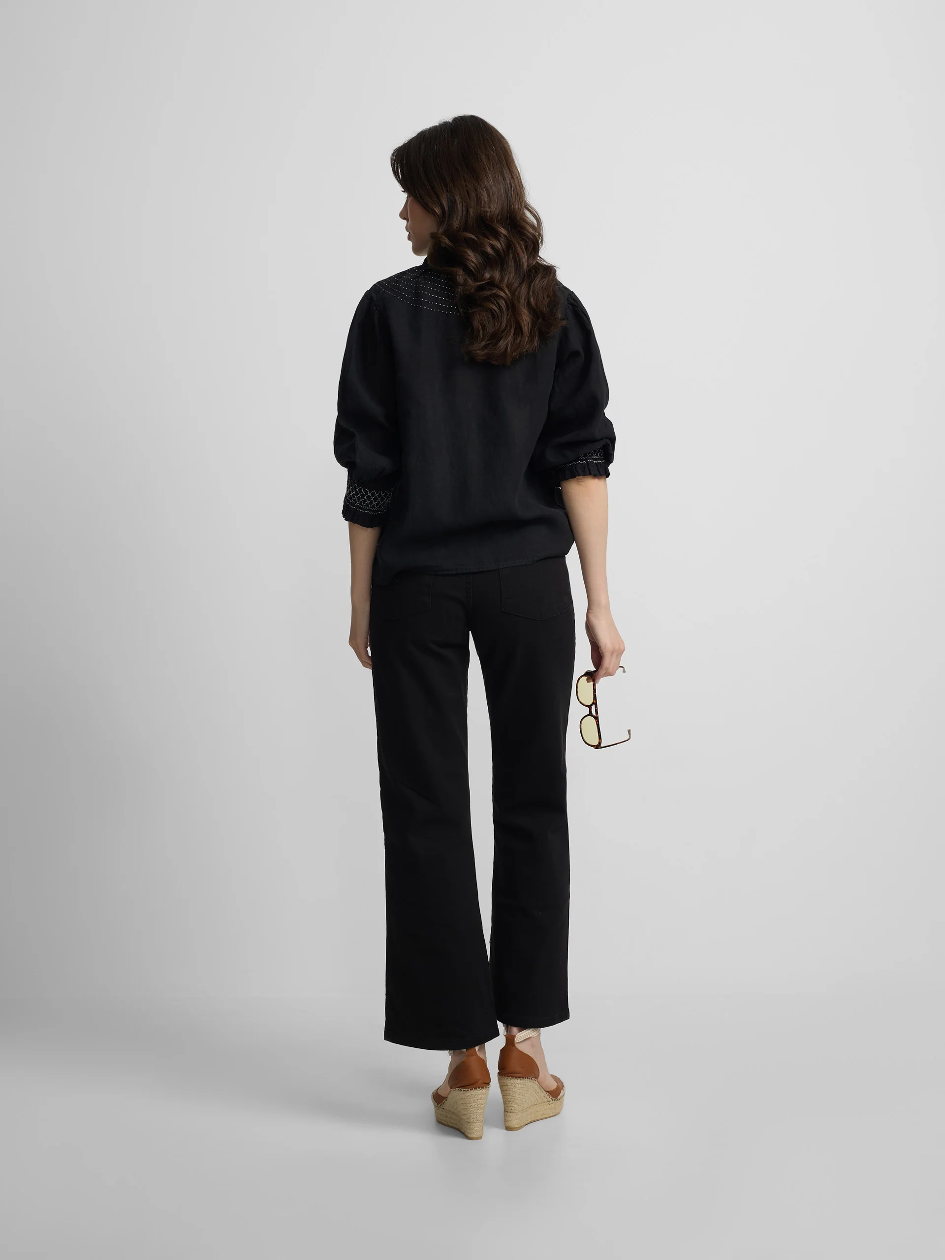 Pantalon culotte negro - Image 6
