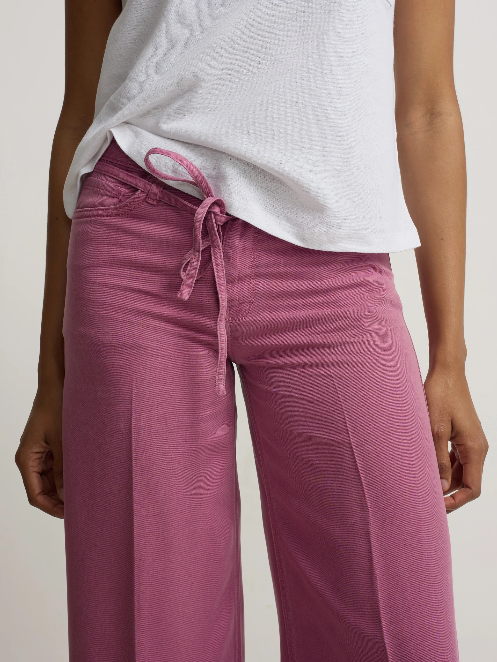 Pantalon denim cordon frambuesa - Image 3