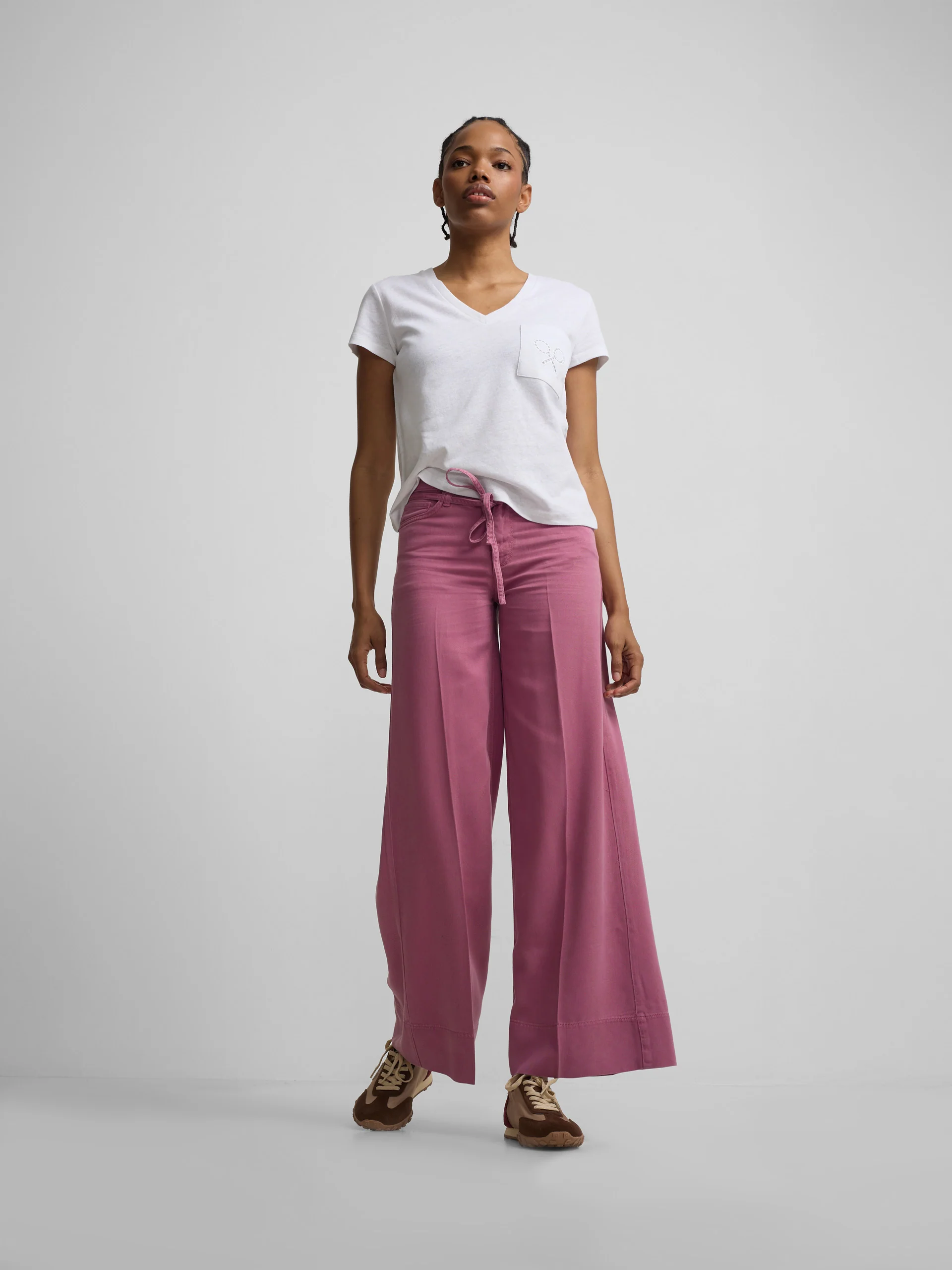 Pantalon denim cordon frambuesa - Image 4
