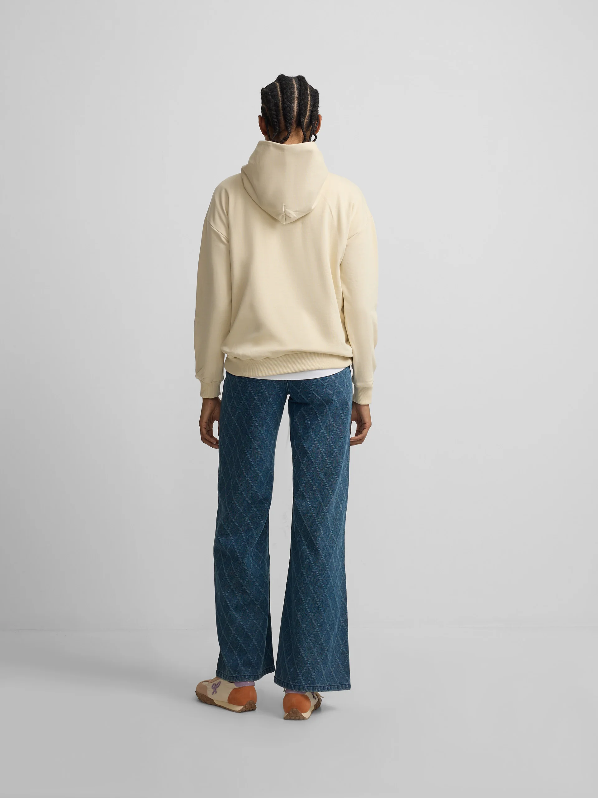 Pantalon denim estampado rombos azul - Image 5