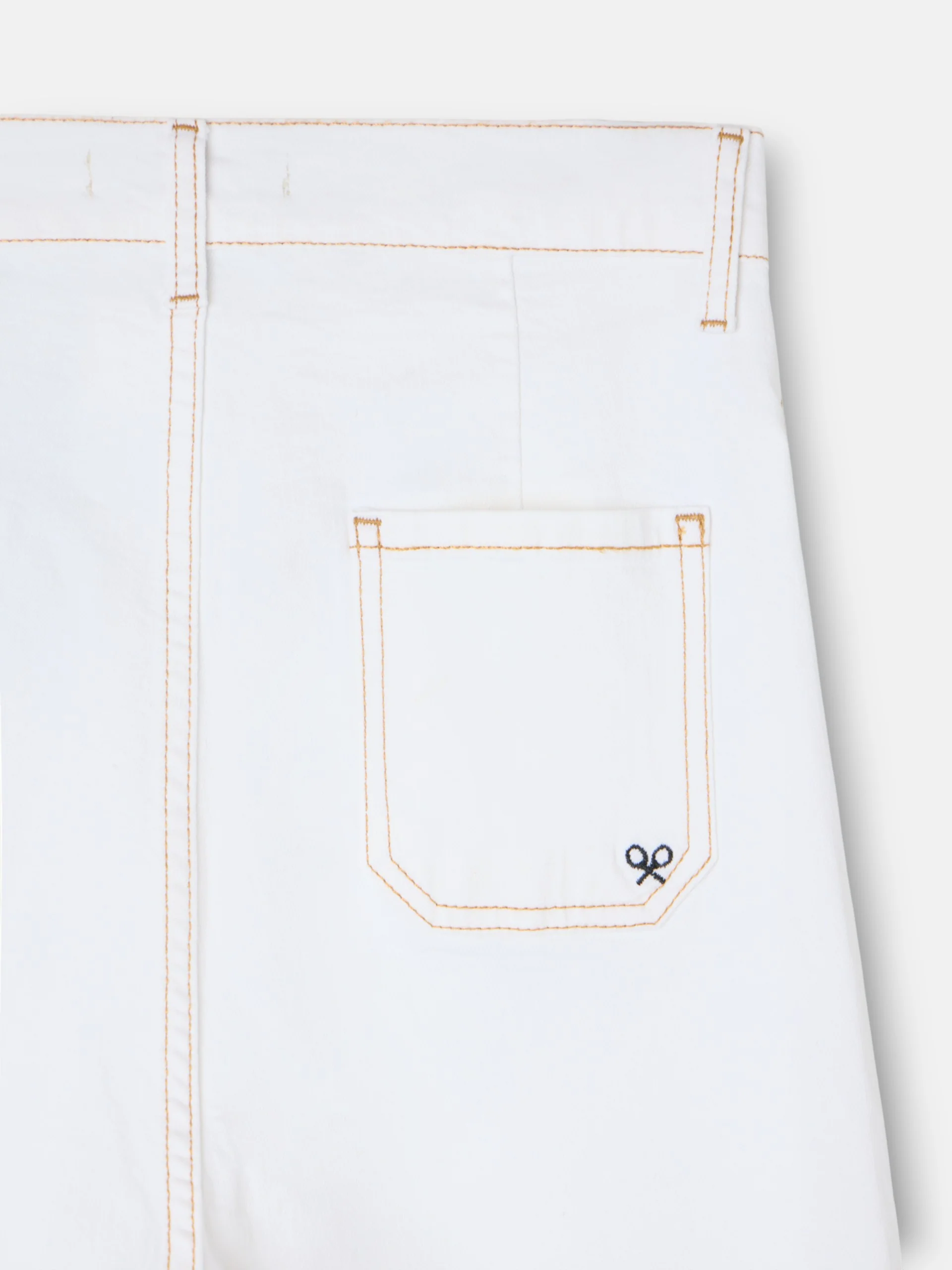 Pantalon denim hebillas blanco - Image 10