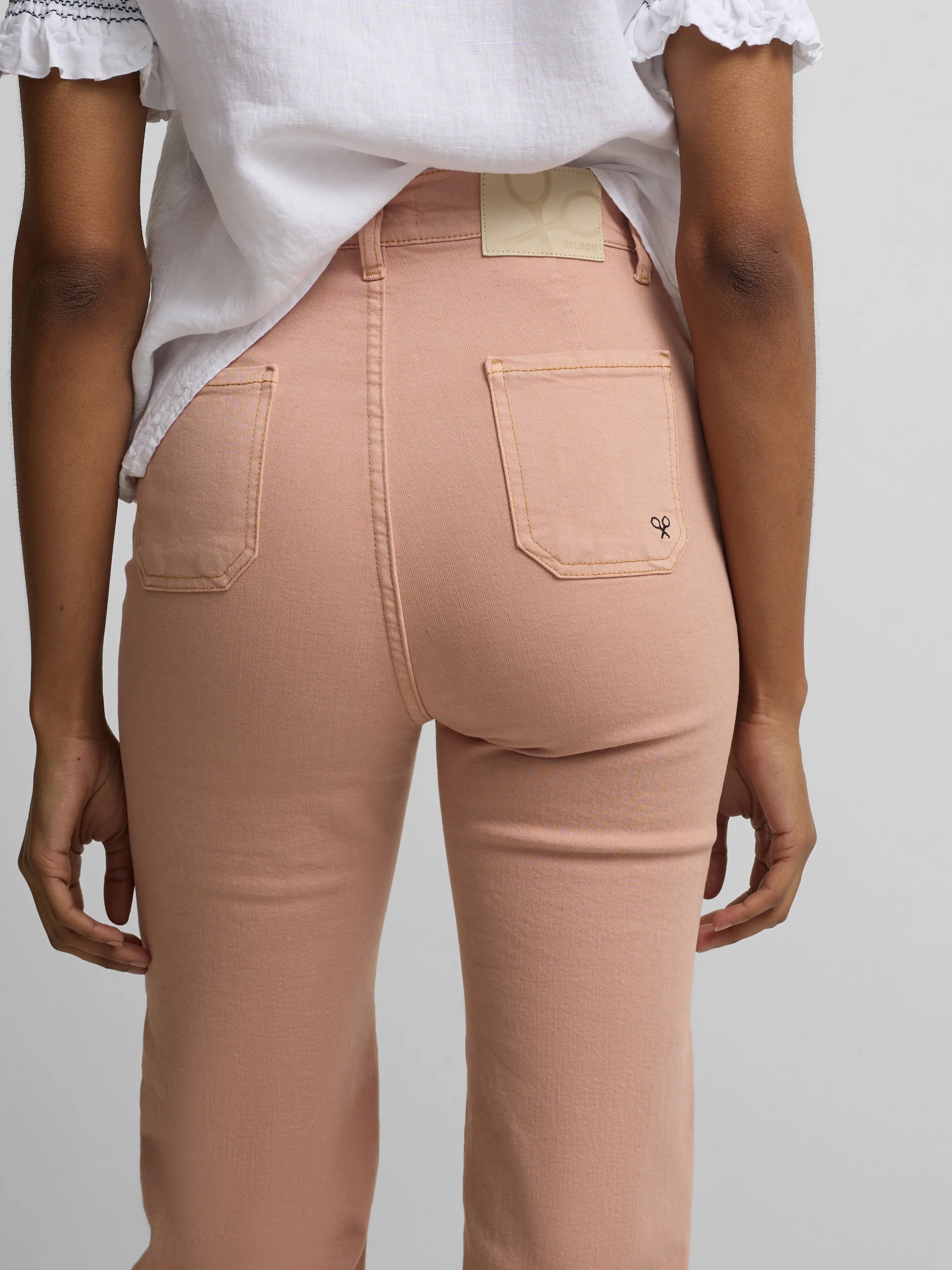 Pantalon denim hebillas coral - Image 4