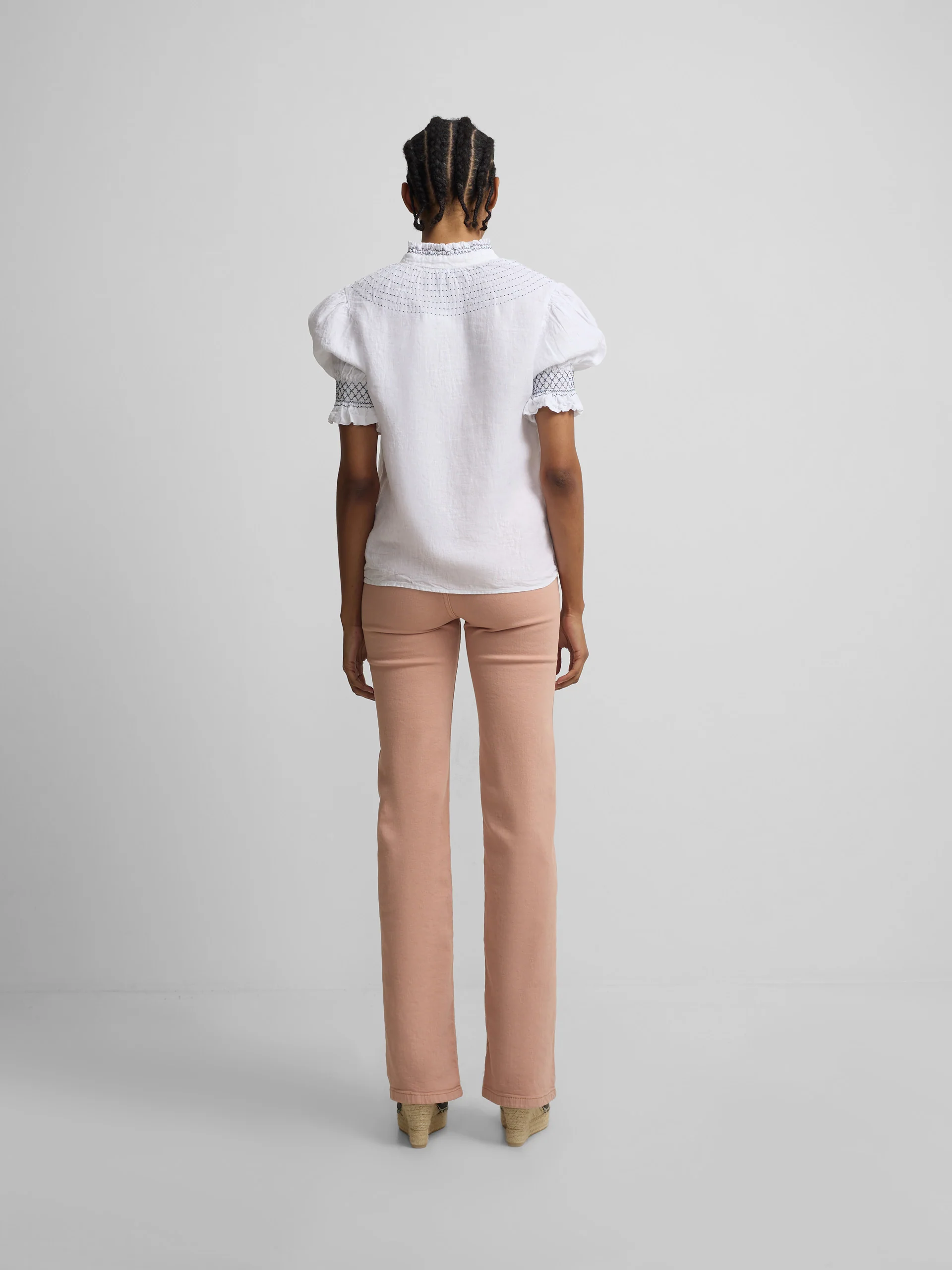 Pantalon denim hebillas coral - Image 5