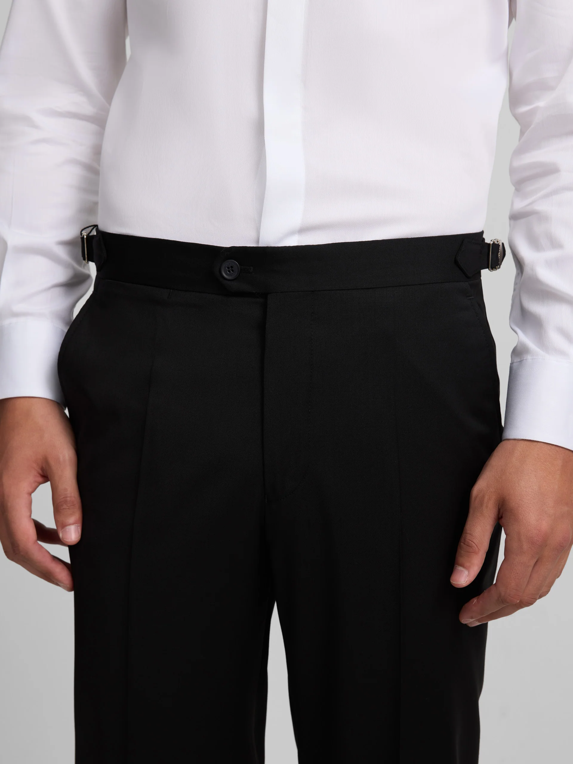Pantalon esmoquin cruzado classic negro - Image 2
