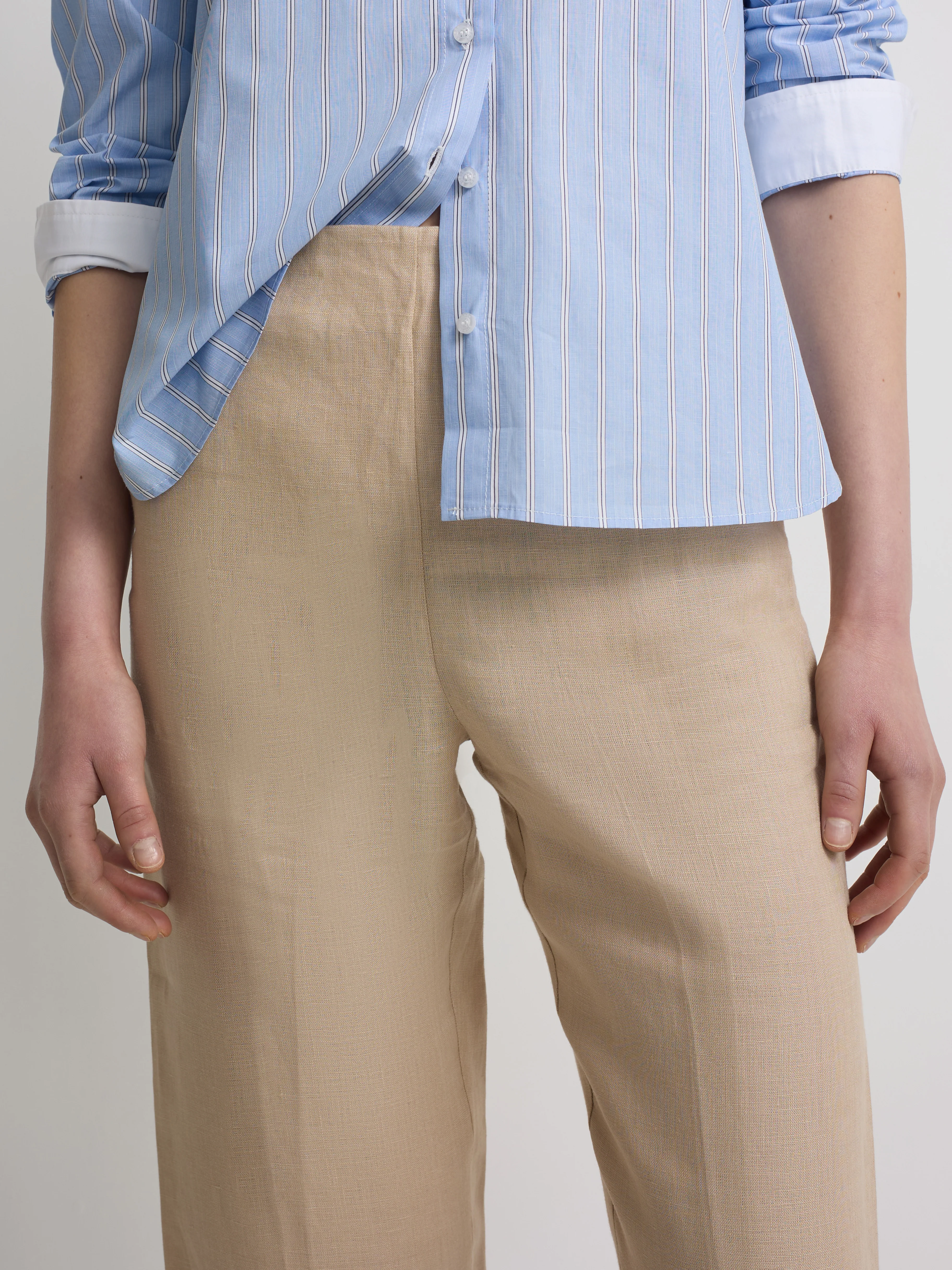 Pantalon lino beige - Image 4